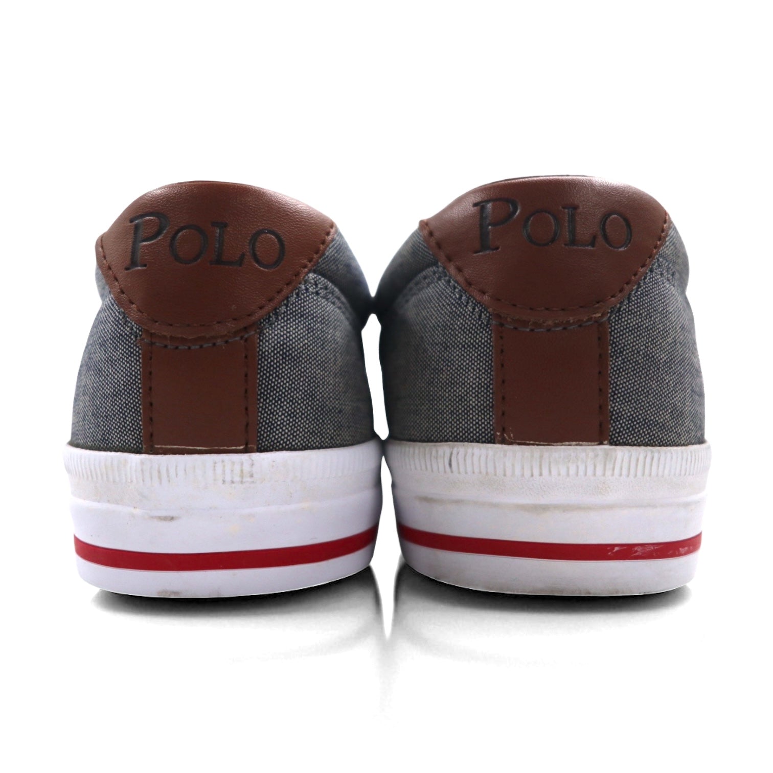 Polo by Ralph Lauren キャンバス スニーカー 25.5cm グレー スモールポニー刺繍 VAUGHN