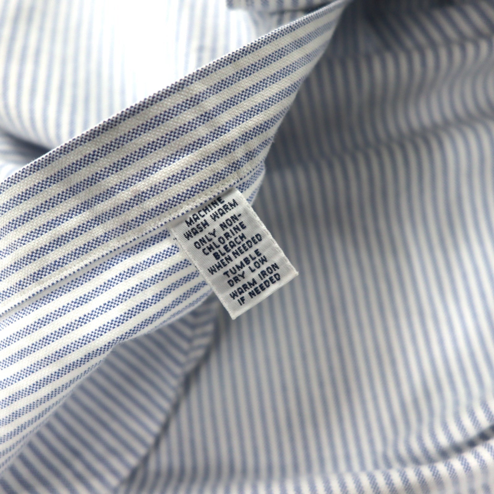 Ralph Lauren anni '90 camicia Oxford button-down XL blu a righe in cotone CLASSIC FIT con ricamo piccolo pony