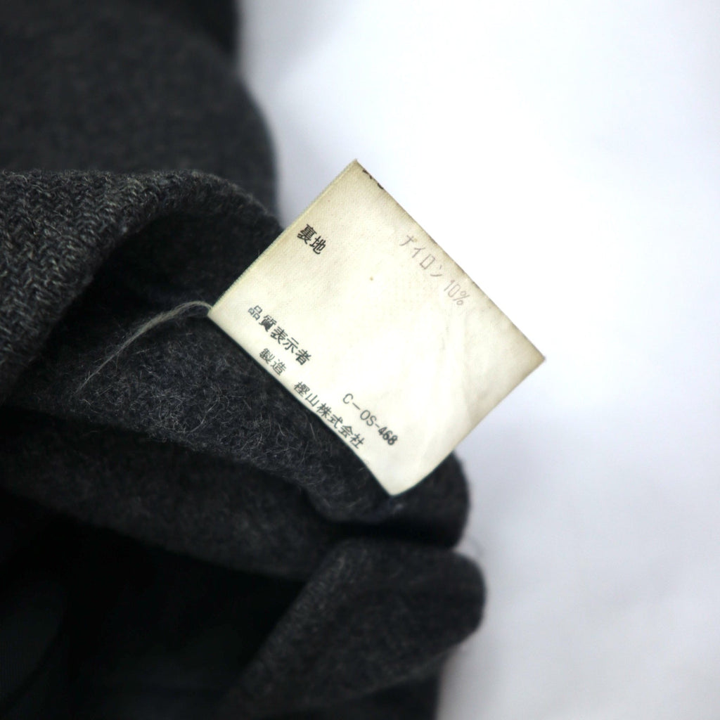 J.PRESS Anni '80 Montgomery L Grigio Panno di lana Bottoni a alamaro