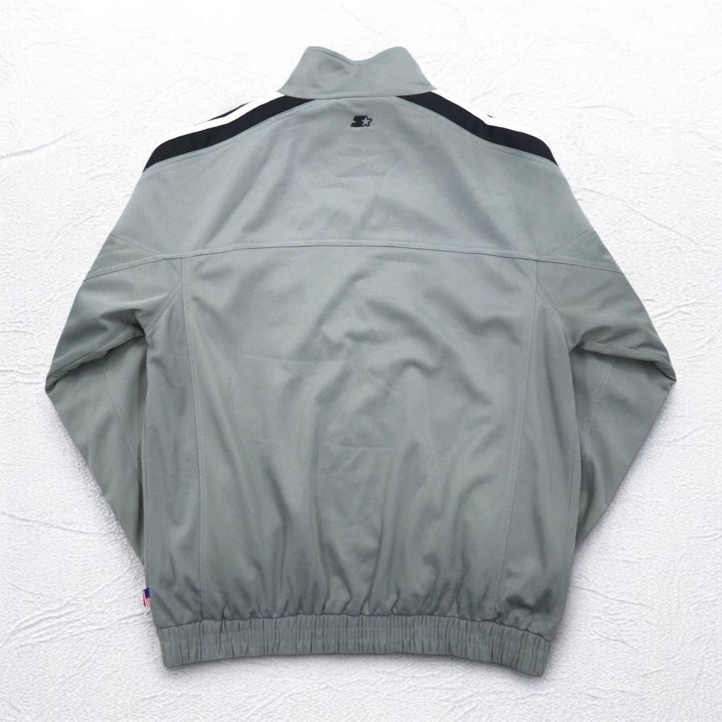 STARTER Anni '90 Track Jacket Tuta Sportiva XL Grigio Strisce Laterali Collo Alto