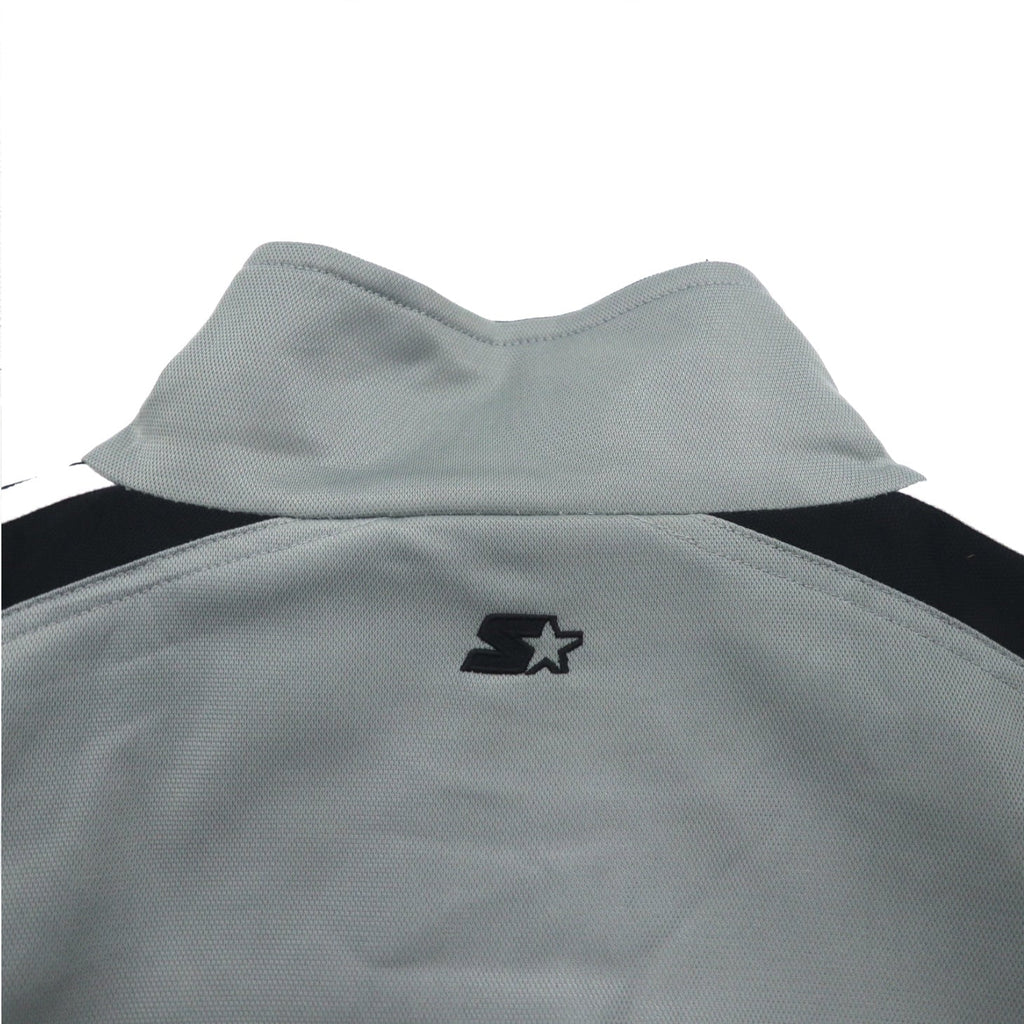 STARTER Anni '90 Track Jacket Tuta Sportiva XL Grigio Strisce Laterali Collo Alto