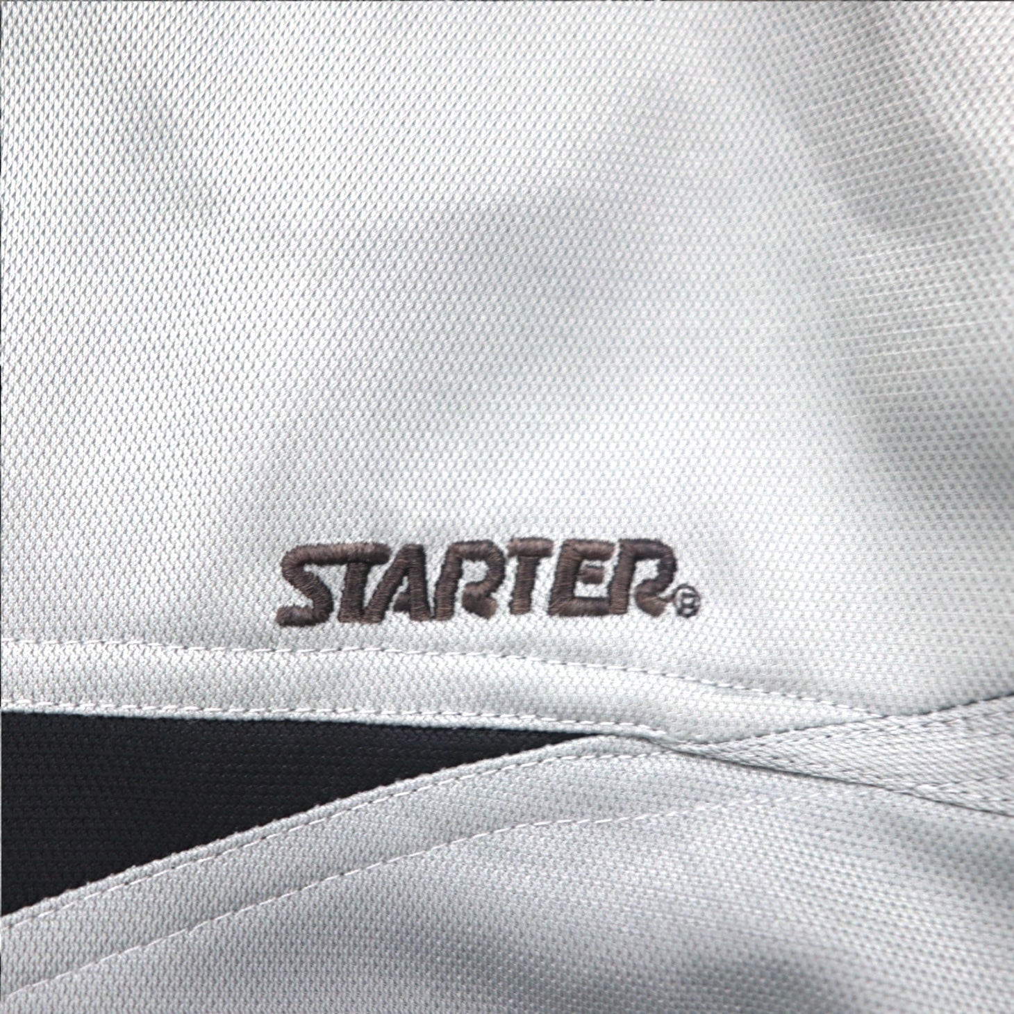 STARTER Anni '90 Track Jacket Tuta Sportiva XL Grigio Strisce Laterali Collo Alto
