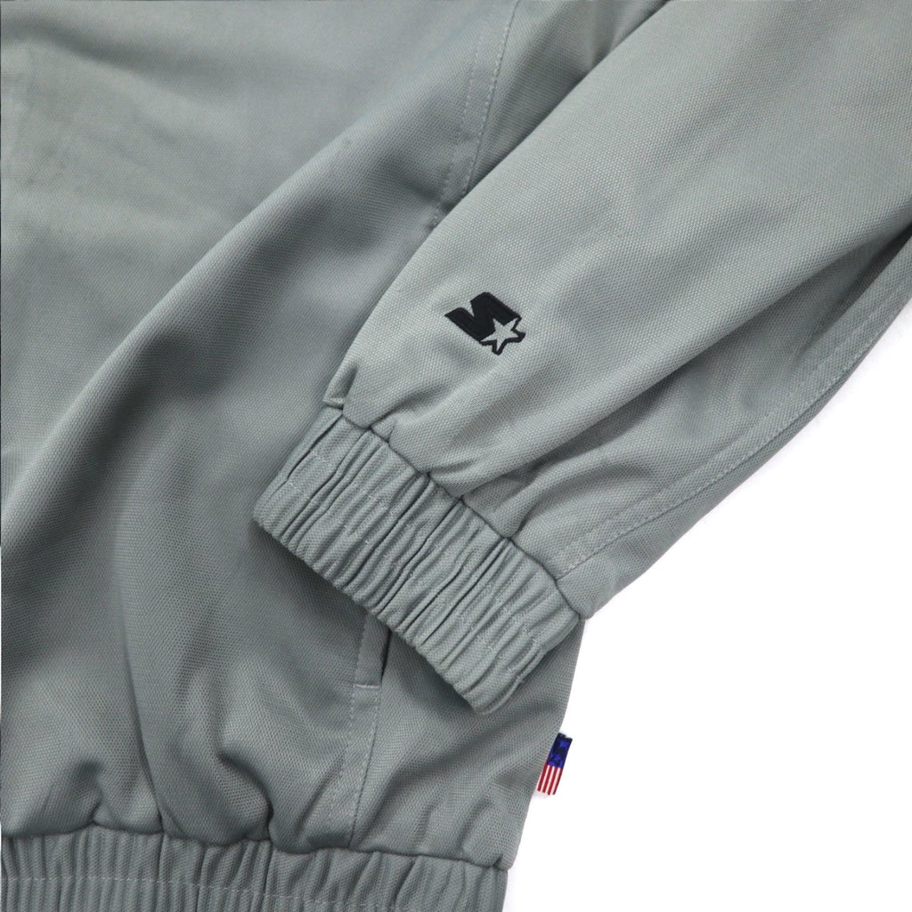 STARTER Anni '90 Track Jacket Tuta Sportiva XL Grigio Strisce Laterali Collo Alto