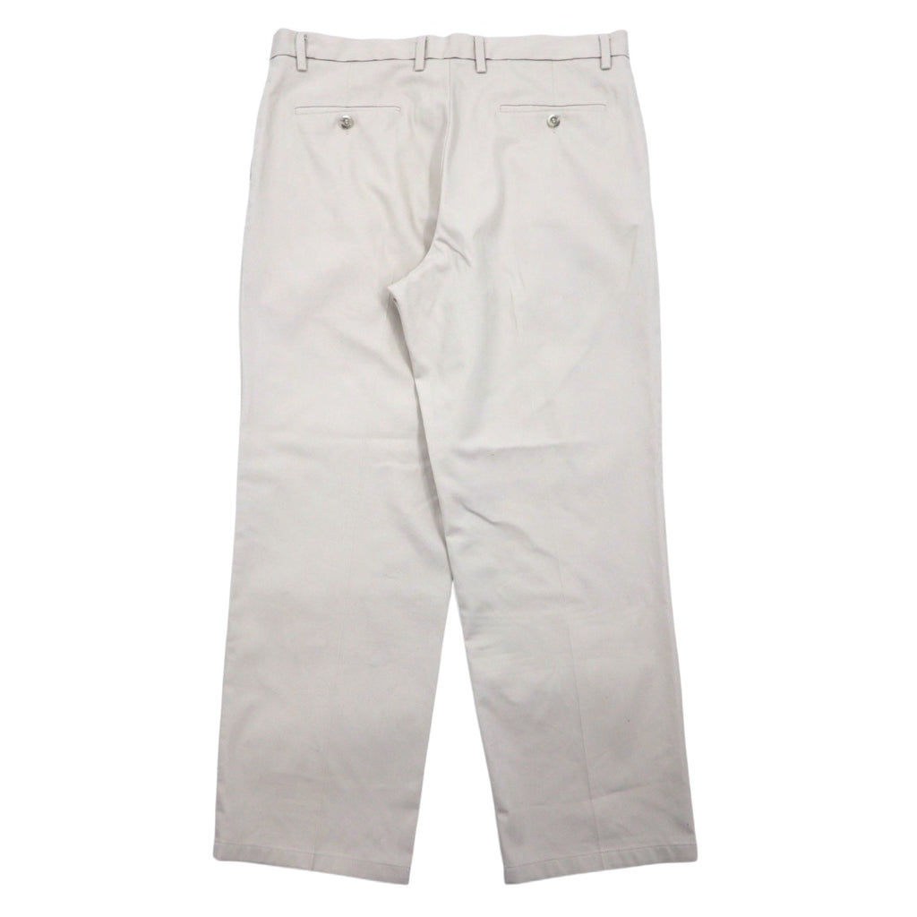 DOCKERS ( Levi's ) pantaloni chino ampi a pieghe 36 beige cotone CLASSIC FIT con piega centrale