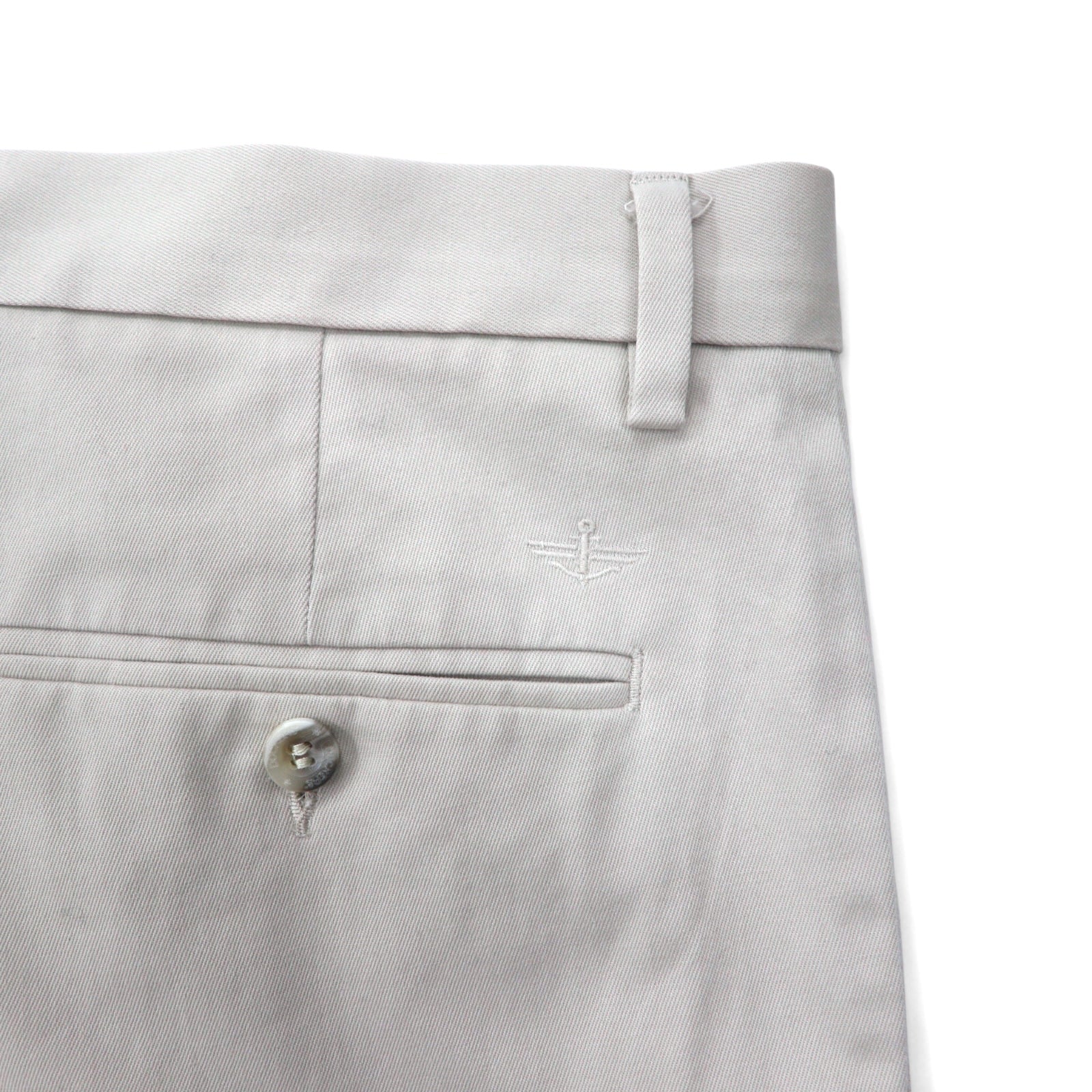 DOCKERS ( Levi's ) pantaloni chino ampi a pieghe 36 beige cotone CLASSIC FIT con piega centrale