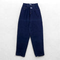 MARITHE + FRANCOIS GIRBAUD Made in France Anni '80 Jeans riproduzione Vita alta Gamba larga Affusolata Pantaloni in denim S Indaco Blu Cotone