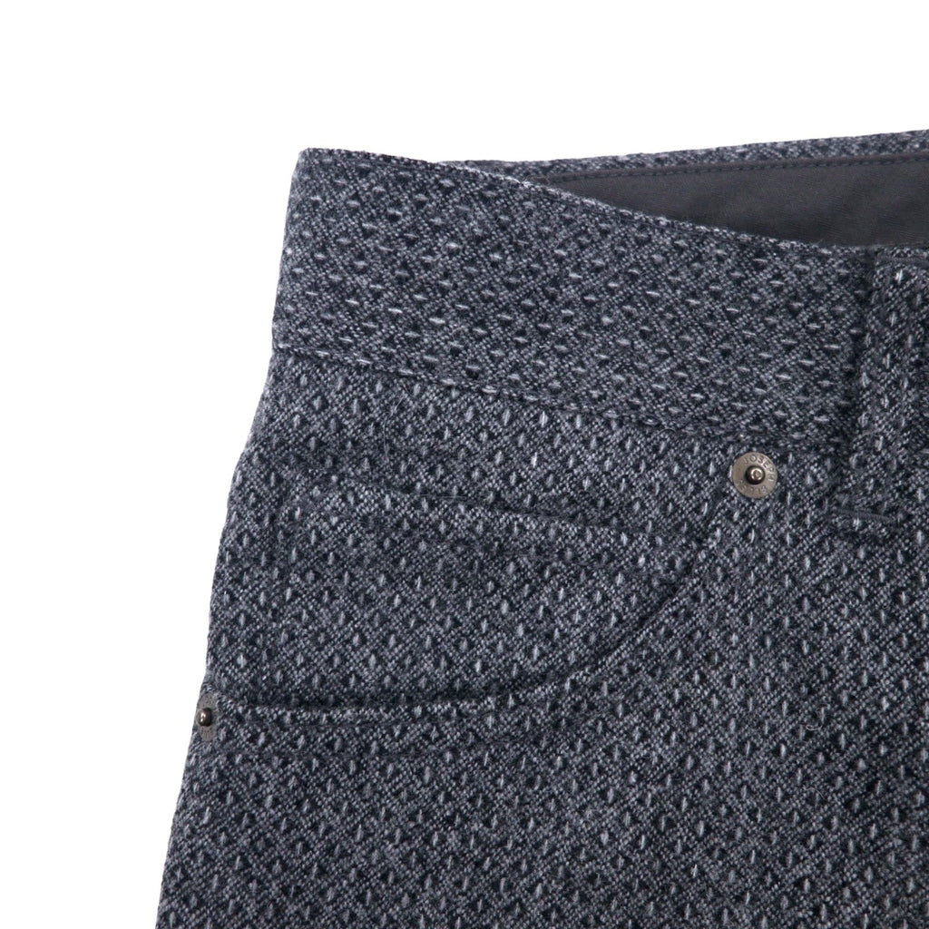 JOSEPH HOMME Pantaloni 5 tasche birdseye taglia M, grigio, in lana
