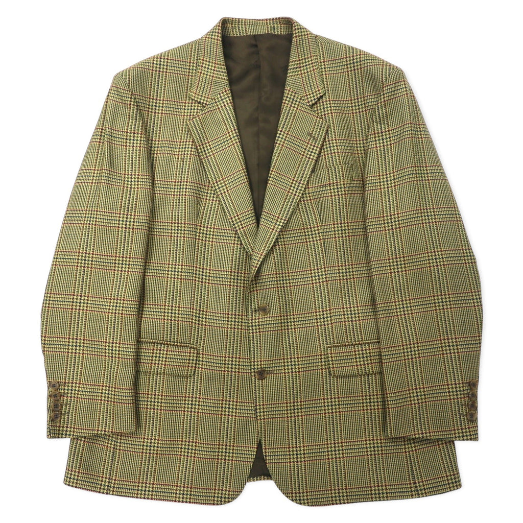 Burberrys England Gun Club Glen Check Giacca Sartoriale 2 Bottoni L Beige Lana