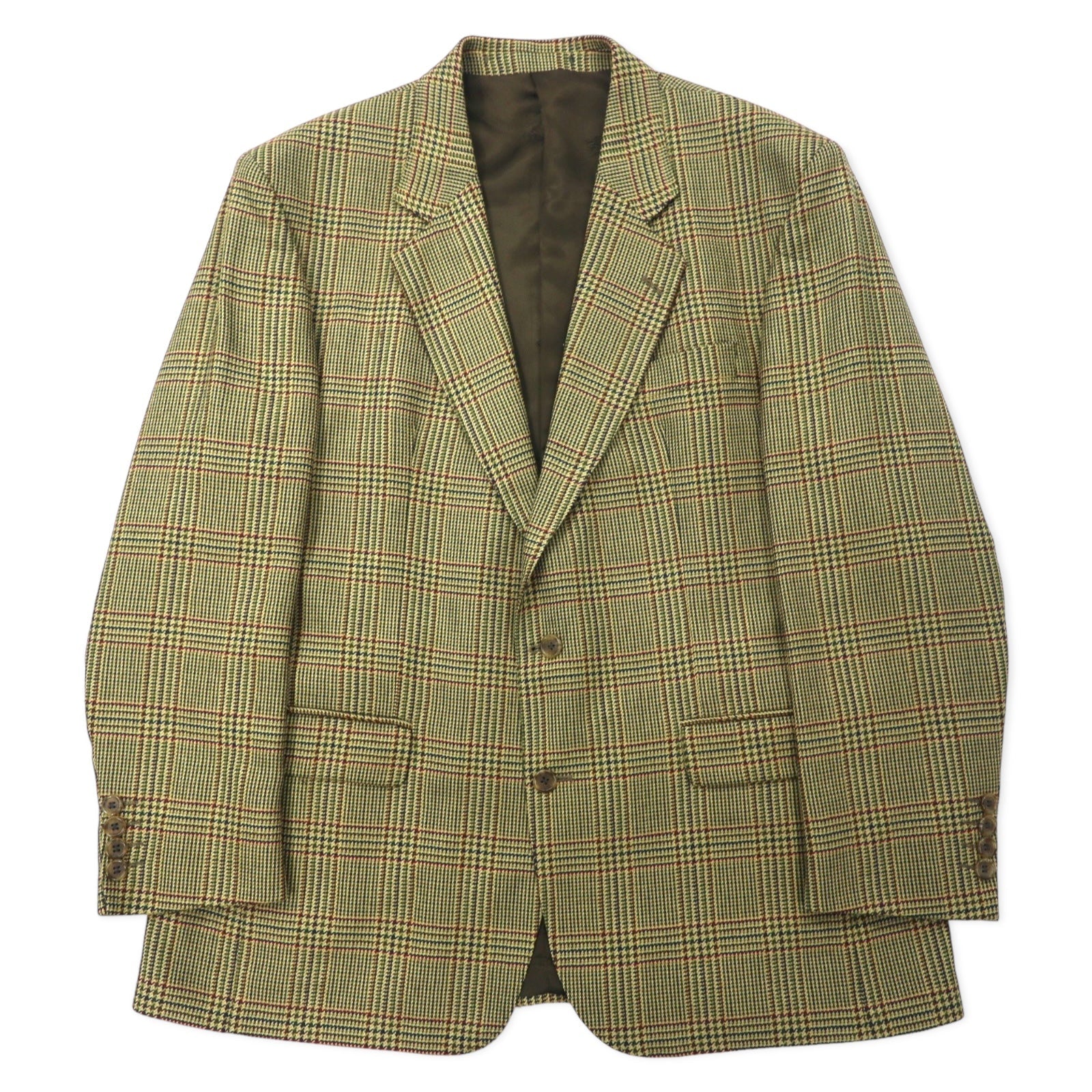 Burberrys England Gun Club Glen Check Giacca Sartoriale 2 Bottoni L Beige Lana