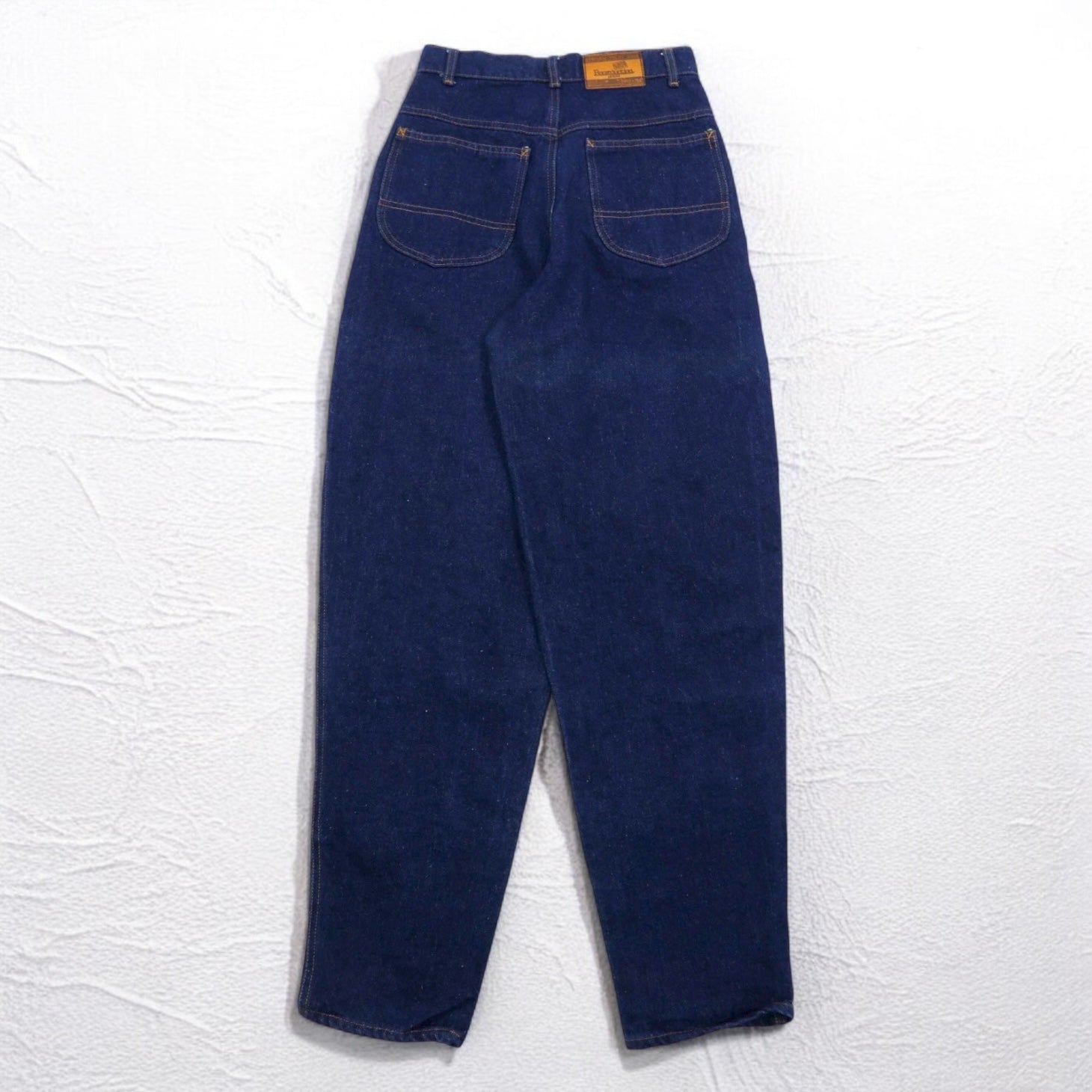 MARITHE + FRANCOIS GIRBAUD Made in France Anni '80 Jeans riproduzione Vita alta Gamba larga Affusolata Pantaloni in denim S Indaco Blu Cotone