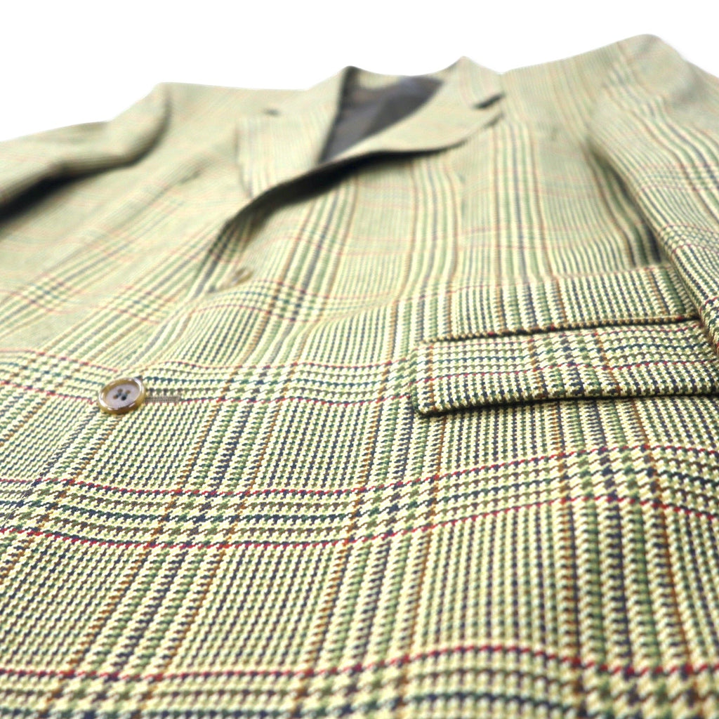 Burberrys England Gun Club Glen Check Giacca Sartoriale 2 Bottoni L Beige Lana