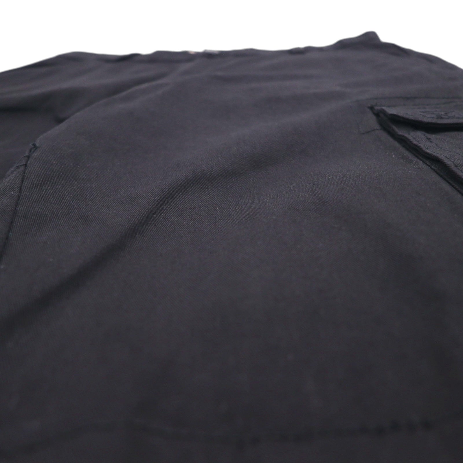 NOIZ Anni '90, pantaloncini cargo ampi, taglia XL, neri, in cotone PREMIUM JEANS, lunghezza al ginocchio