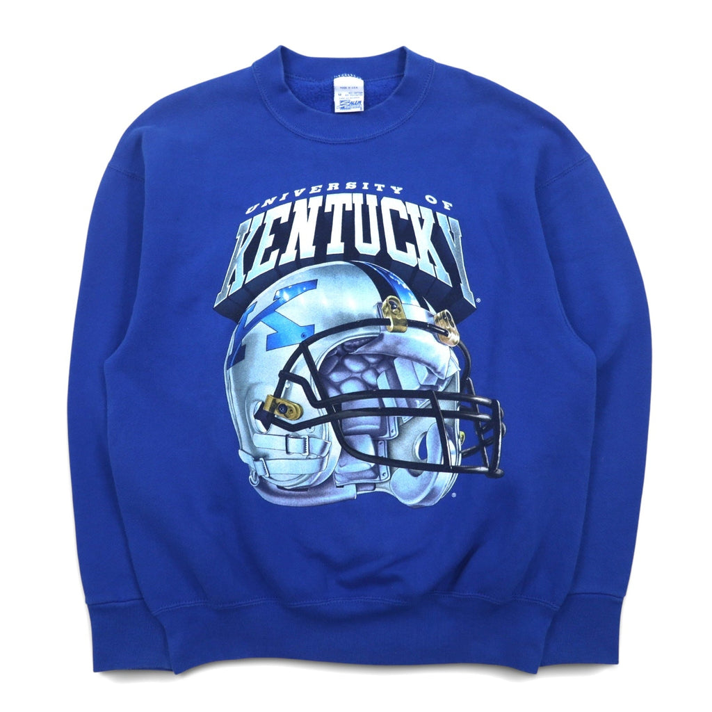 Felpa stampata SALEM SPORTSWEAR degli anni '90, Made in USA, taglia M, blu, KENTUCKY, felpata.