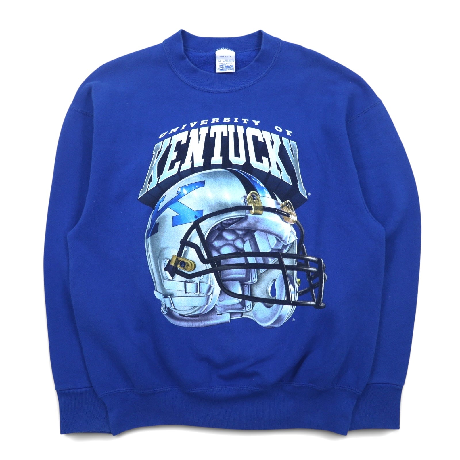 Felpa stampata SALEM SPORTSWEAR degli anni '90, Made in USA, taglia M, blu, KENTUCKY, felpata.