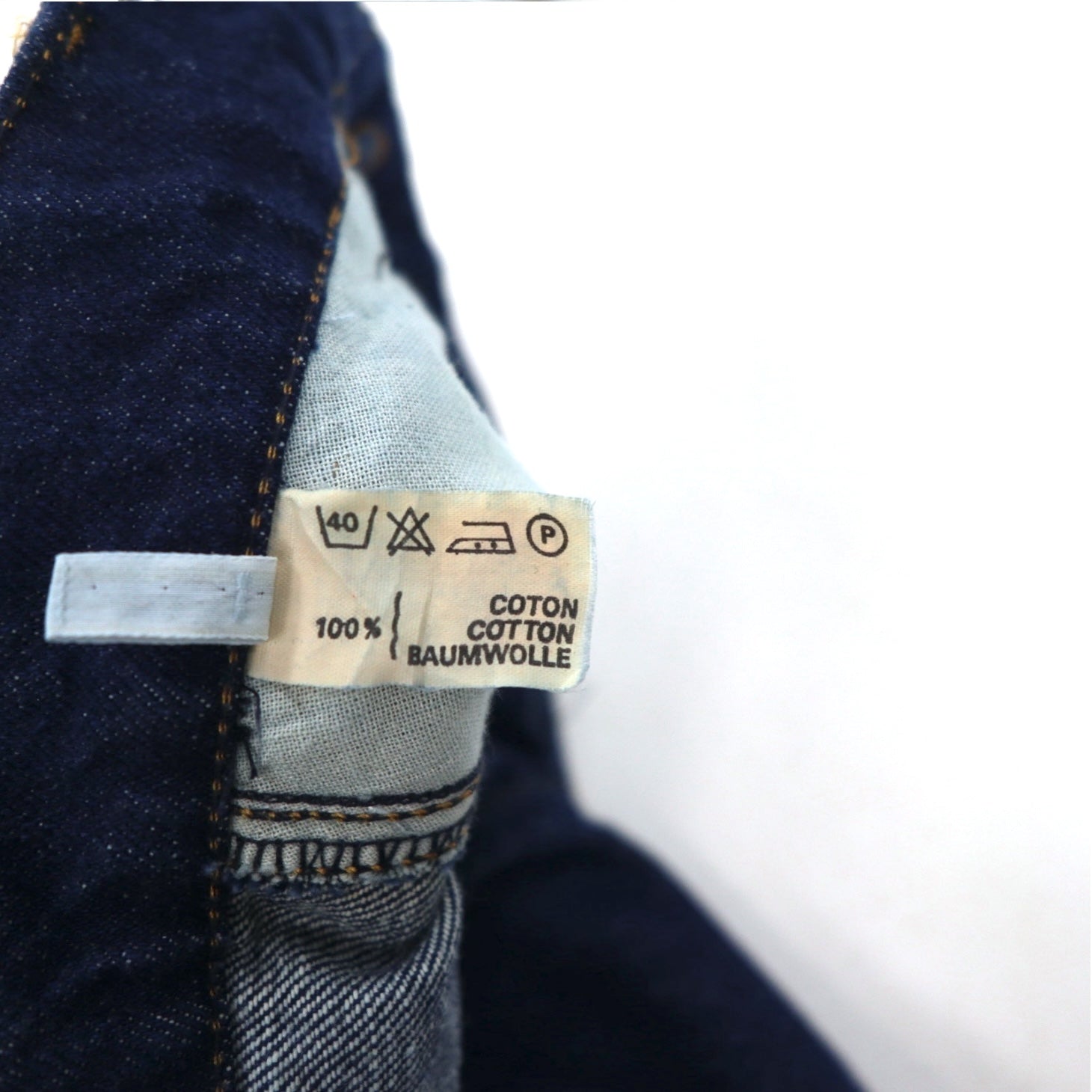 MARITHE + FRANCOIS GIRBAUD Made in France Anni '80 Jeans riproduzione Vita alta Gamba larga Affusolata Pantaloni in denim S Indaco Blu Cotone