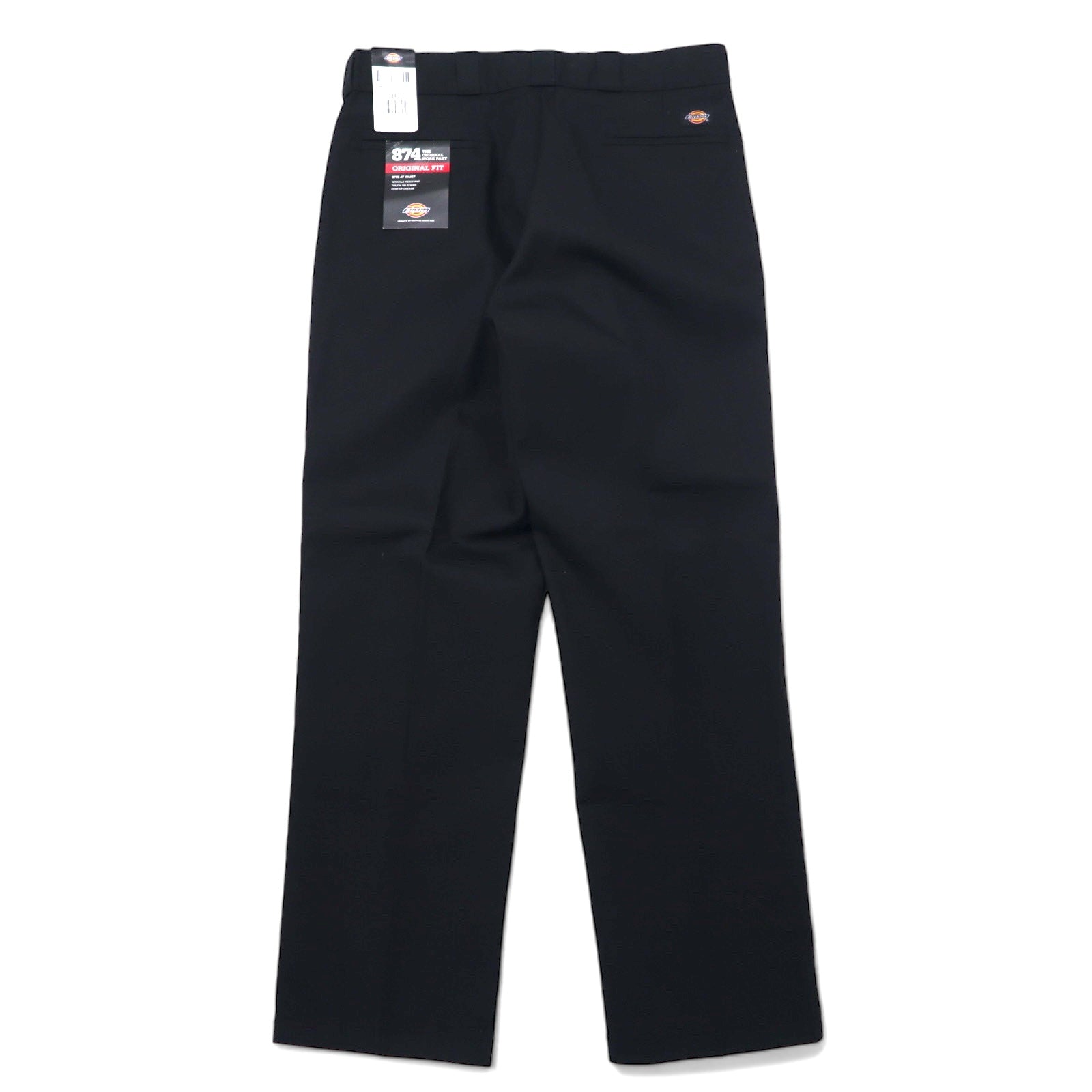 Dickies 874 オリジナルフィット ワークパンツ 38 ブラック ポリエステル コットン 未使用品