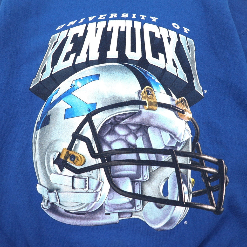 Felpa stampata SALEM SPORTSWEAR degli anni '90, Made in USA, taglia M, blu, KENTUCKY, felpata.