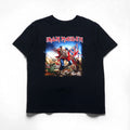 IRON MAIDEN Iron Maiden Rock Band T-shirt L Black Cotton The Trooper