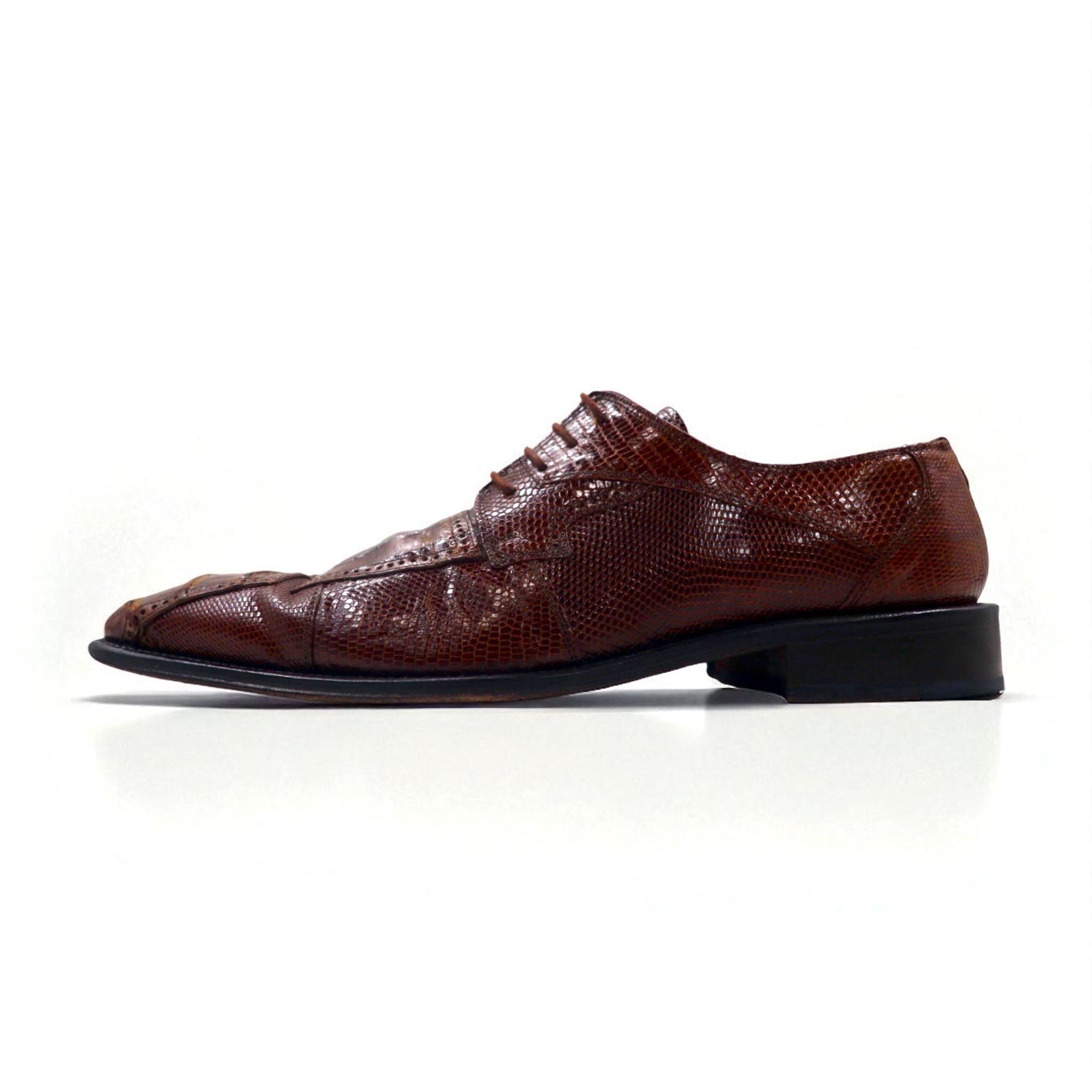 Spain Vintage Crocodile Shoes スペイン製 クロコダイル ドレスシューズ 28cm レザー DAVID EDEN