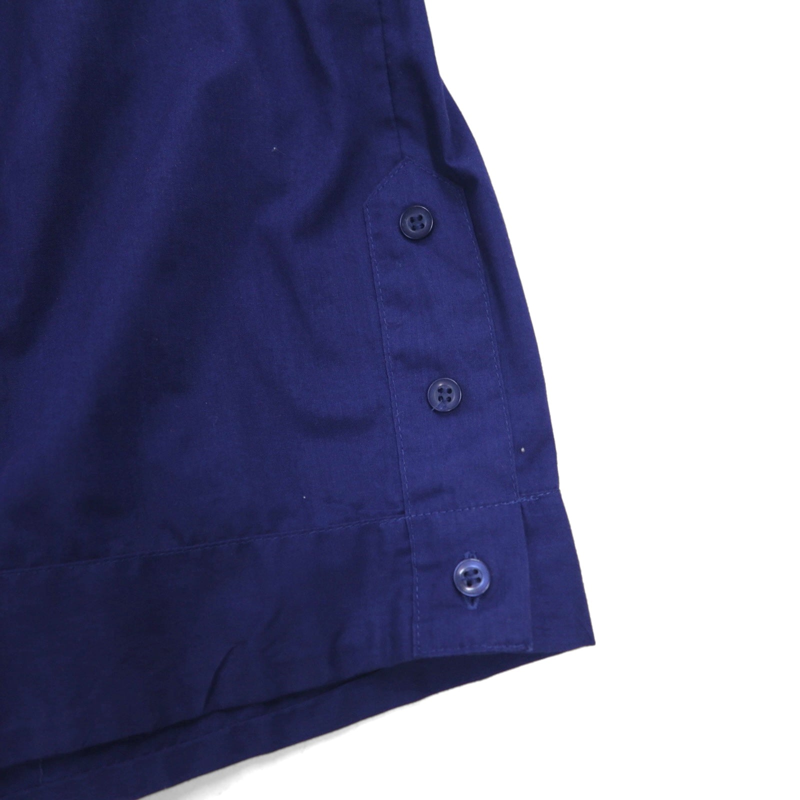 Camicia cubana con colletto aperto SUPREME anni '80, vestibilità ampia, 2XL, blu navy, poliestere cotone