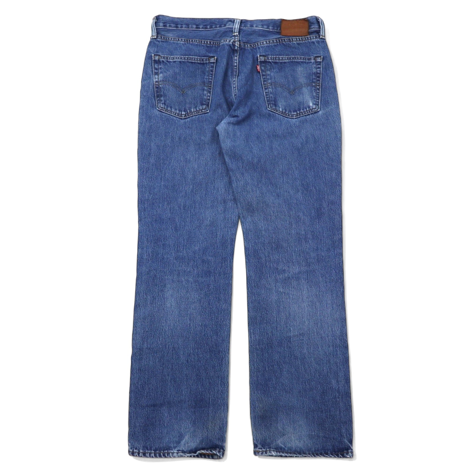 Levi's PREMIUM ビッグE デニムパンツ W88 ブルー コットン ジッパーフライ レザーパッチ ボタン裏8520
