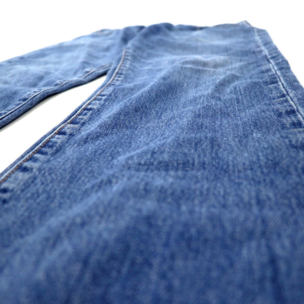 Levi's PREMIUM Jeans "Big E" Taglia W88 Blu Cotone Chiusura a zip Patch in pelle Bottone retro 8520