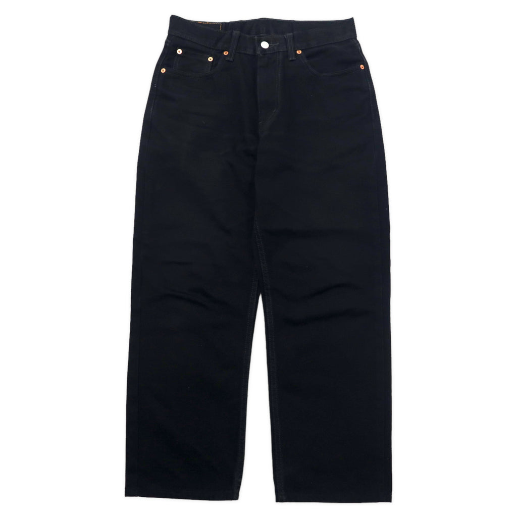 Levi's 550 Jeans in denim nero, taglia 30, relaxed fit, affusolati, larghi, baggy, modello 550-0260, Made in Egypt