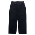 Levi's 550 Jeans in denim nero, taglia 30, relaxed fit, affusolati, larghi, baggy, modello 550-0260, Made in Egypt