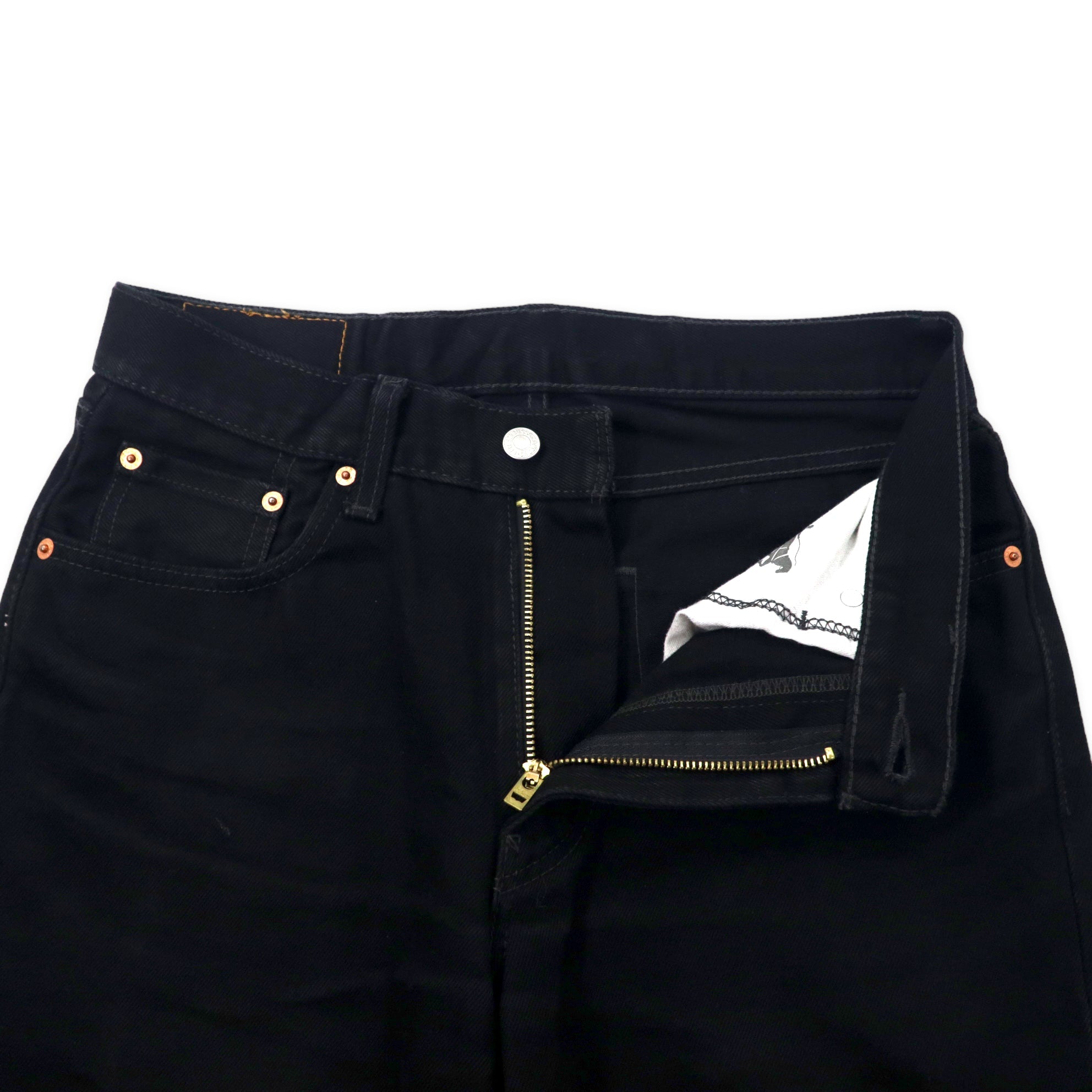Levi's 550 Jeans in denim nero, taglia 30, relaxed fit, affusolati, larghi, baggy, modello 550-0260, Made in Egypt