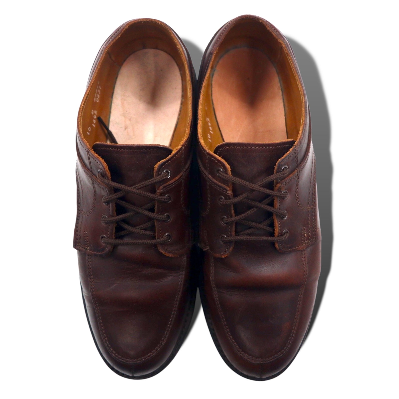 Allen Edmonds Spirit Toe U-Tip Scarpe Eleganti 28cm Marrone Pelle Suola Vibram Gumlite 85514 1642 0631