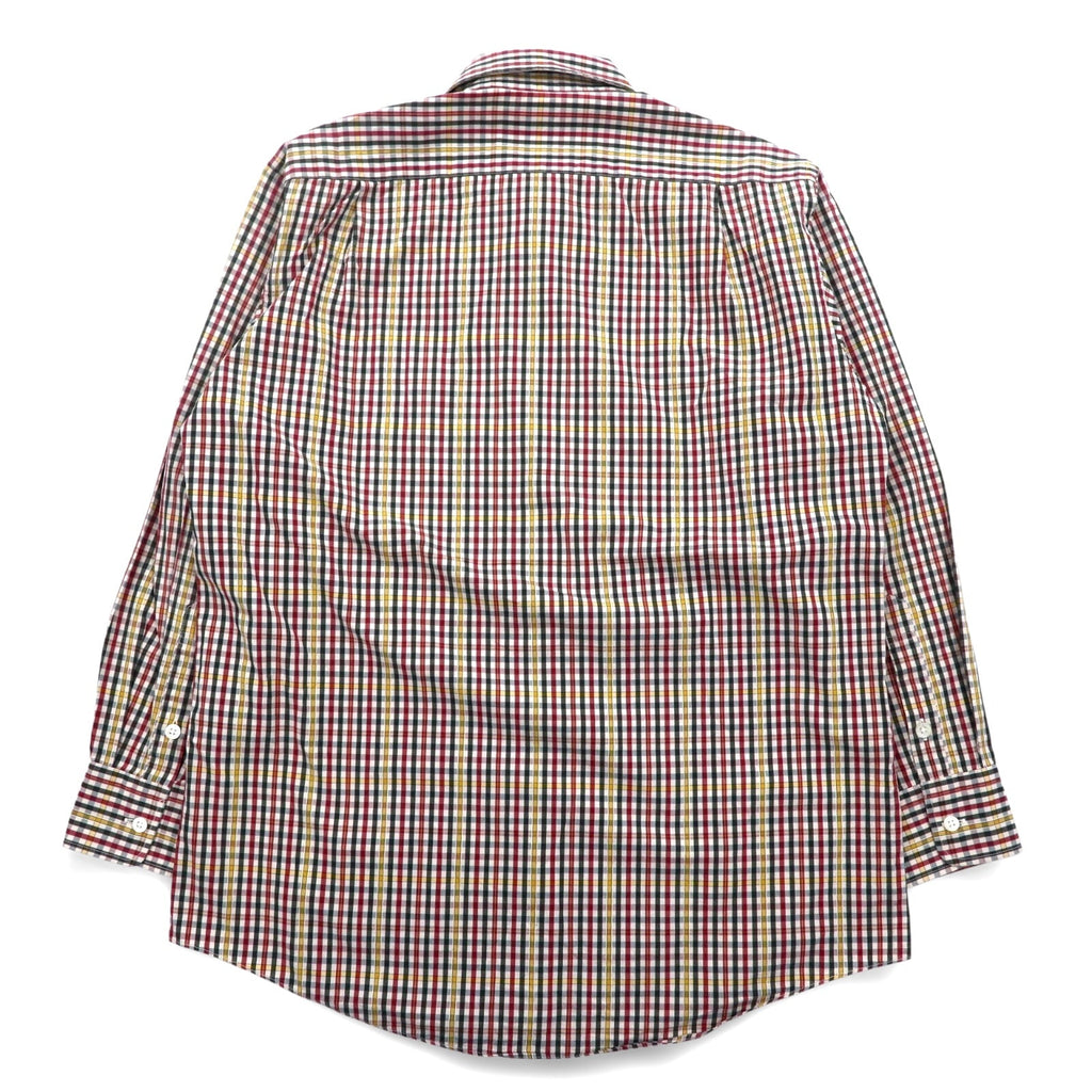 Burberrys anni '90 camicia a quadri M rosso giallo cotone