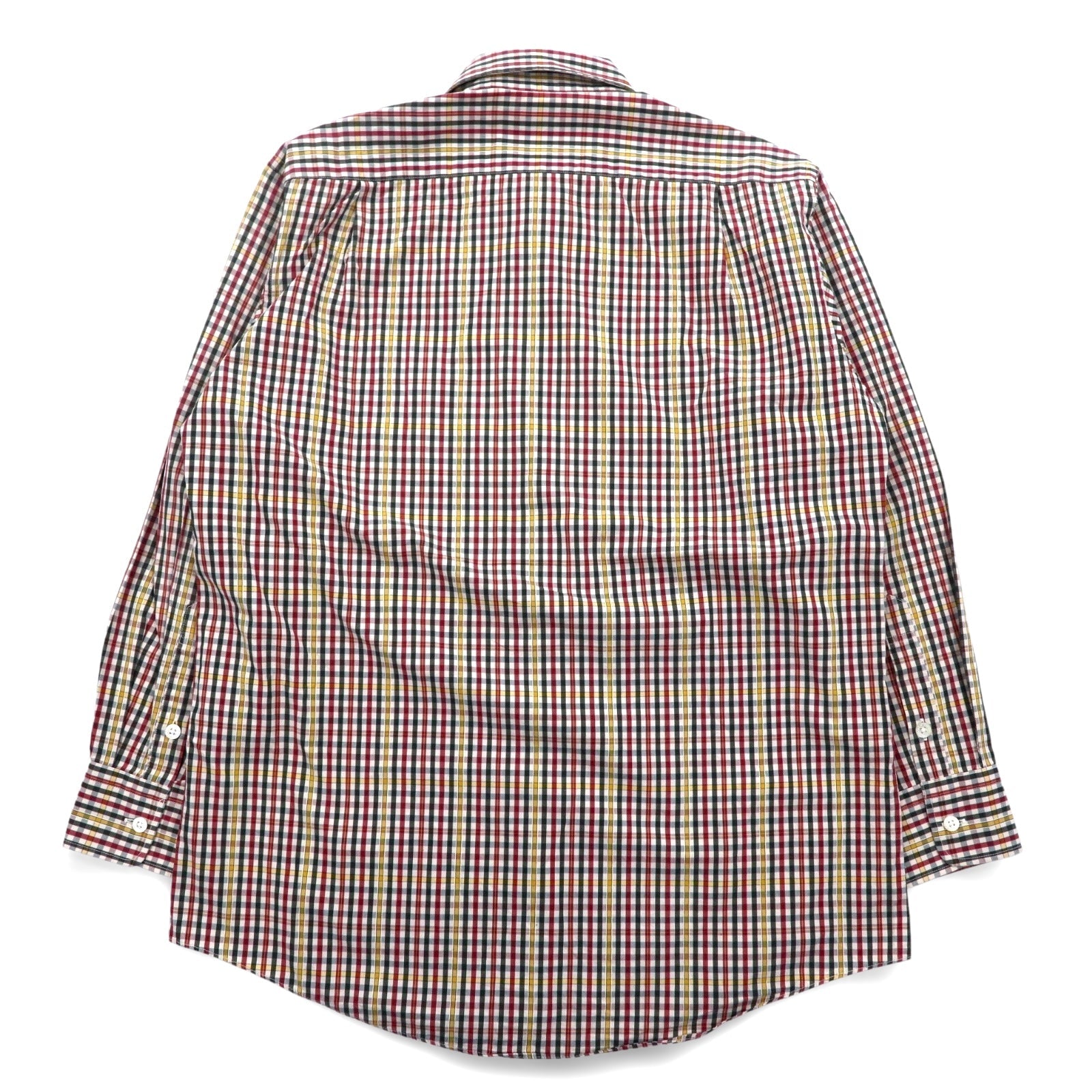 Burberrys anni '90 camicia a quadri M rosso giallo cotone