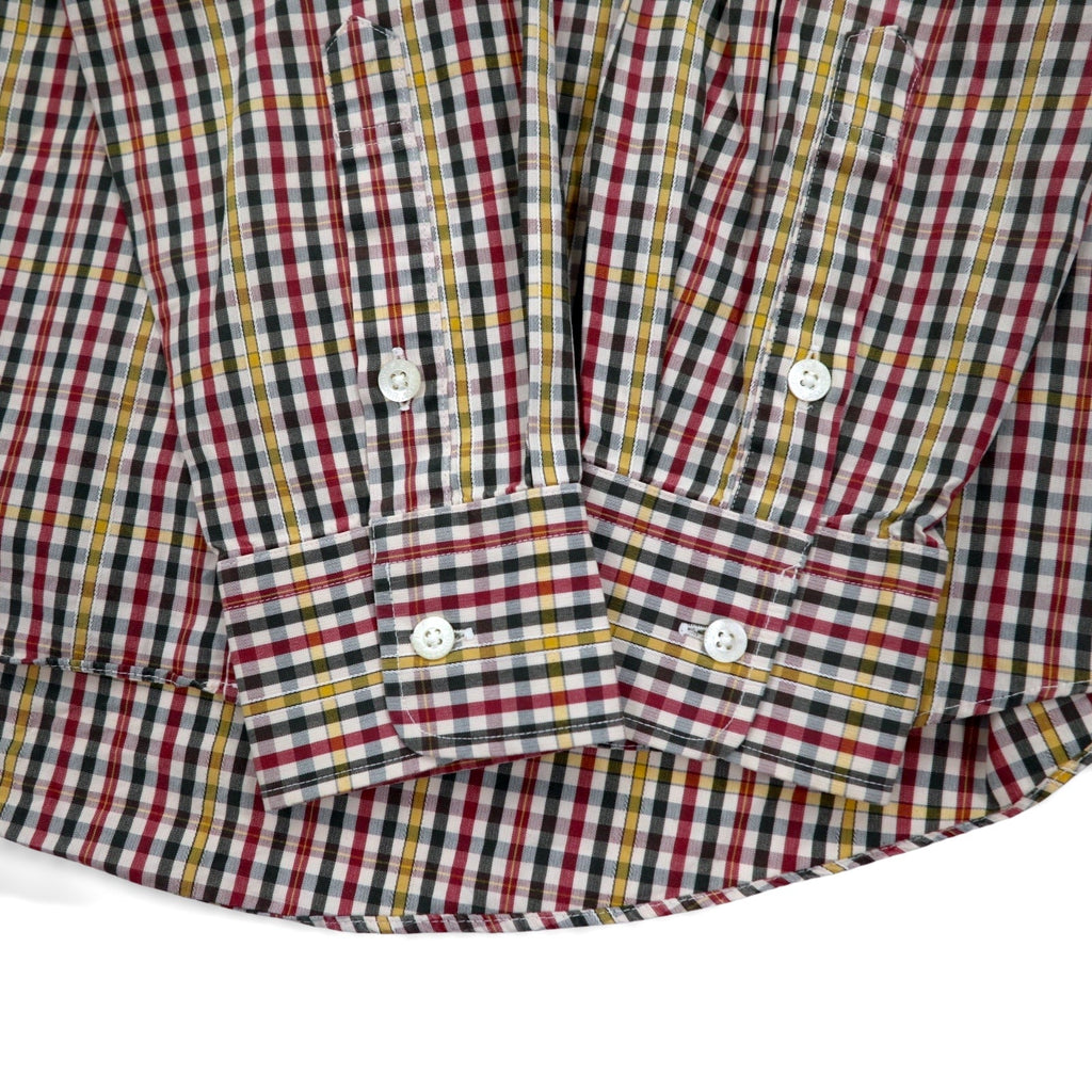 Burberrys anni '90 camicia a quadri M rosso giallo cotone