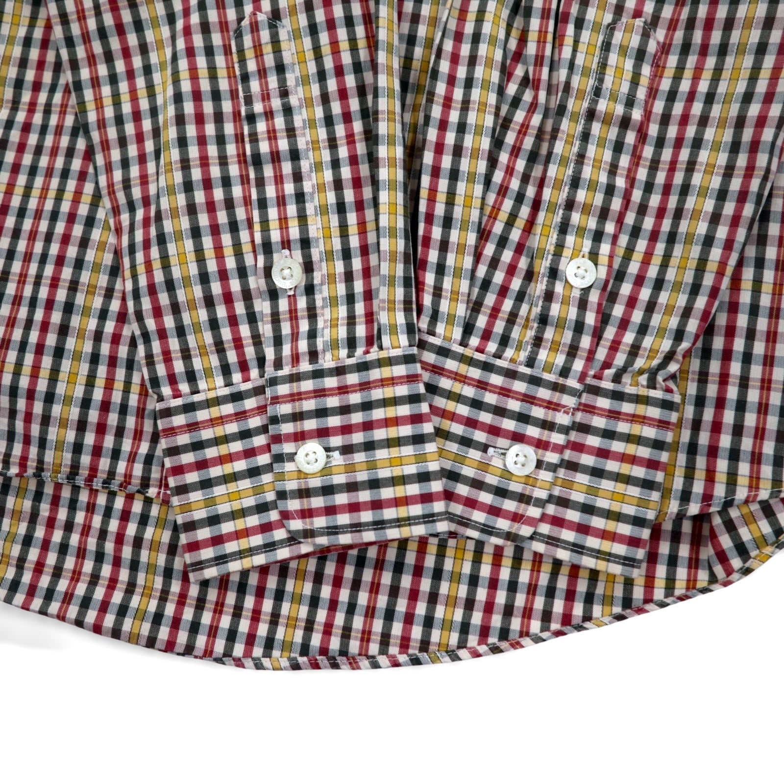Burberrys anni '90 camicia a quadri M rosso giallo cotone