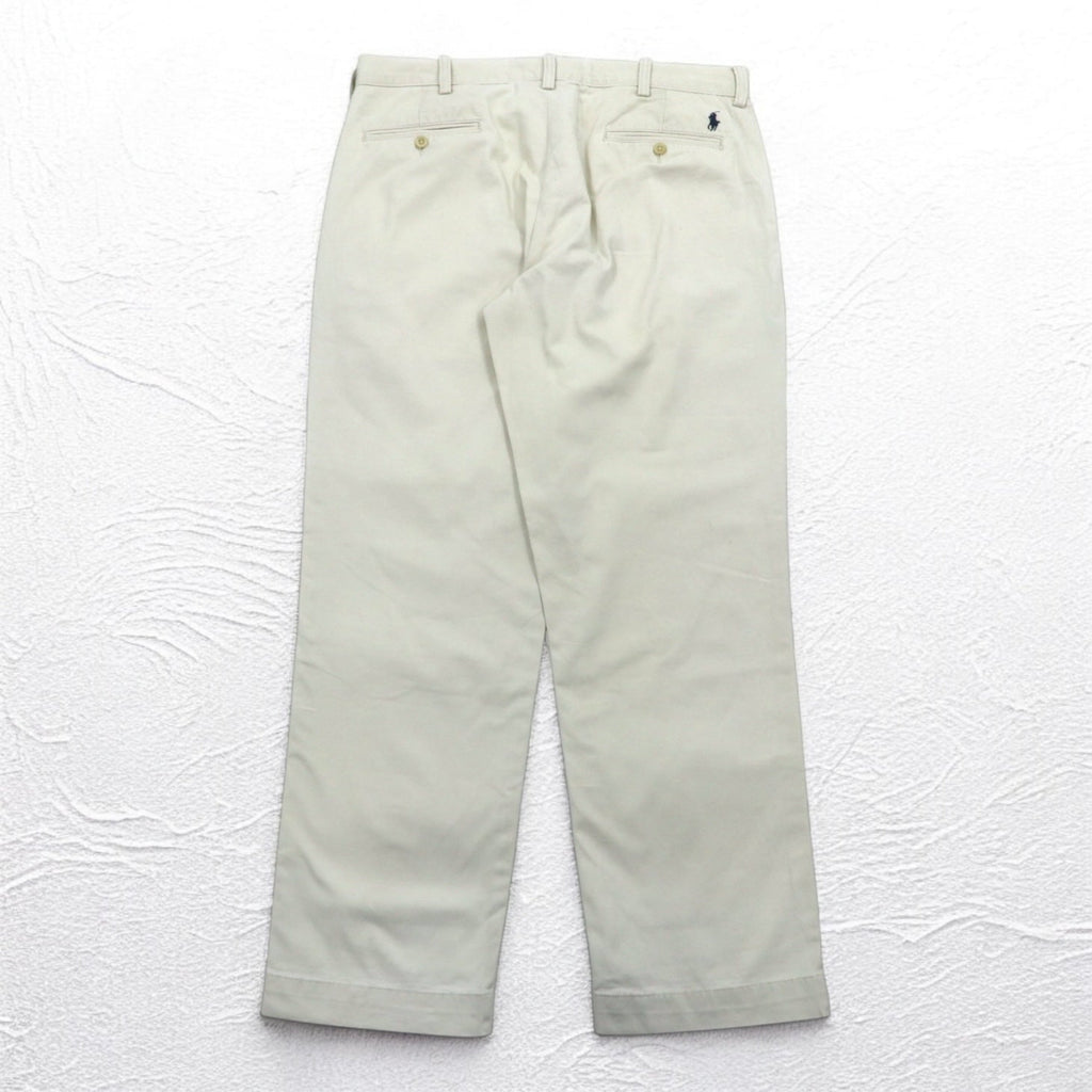 Polo by Ralph Lauren anni '90 Polo Chino pantaloni chino larghi L beige PRESTON PANT