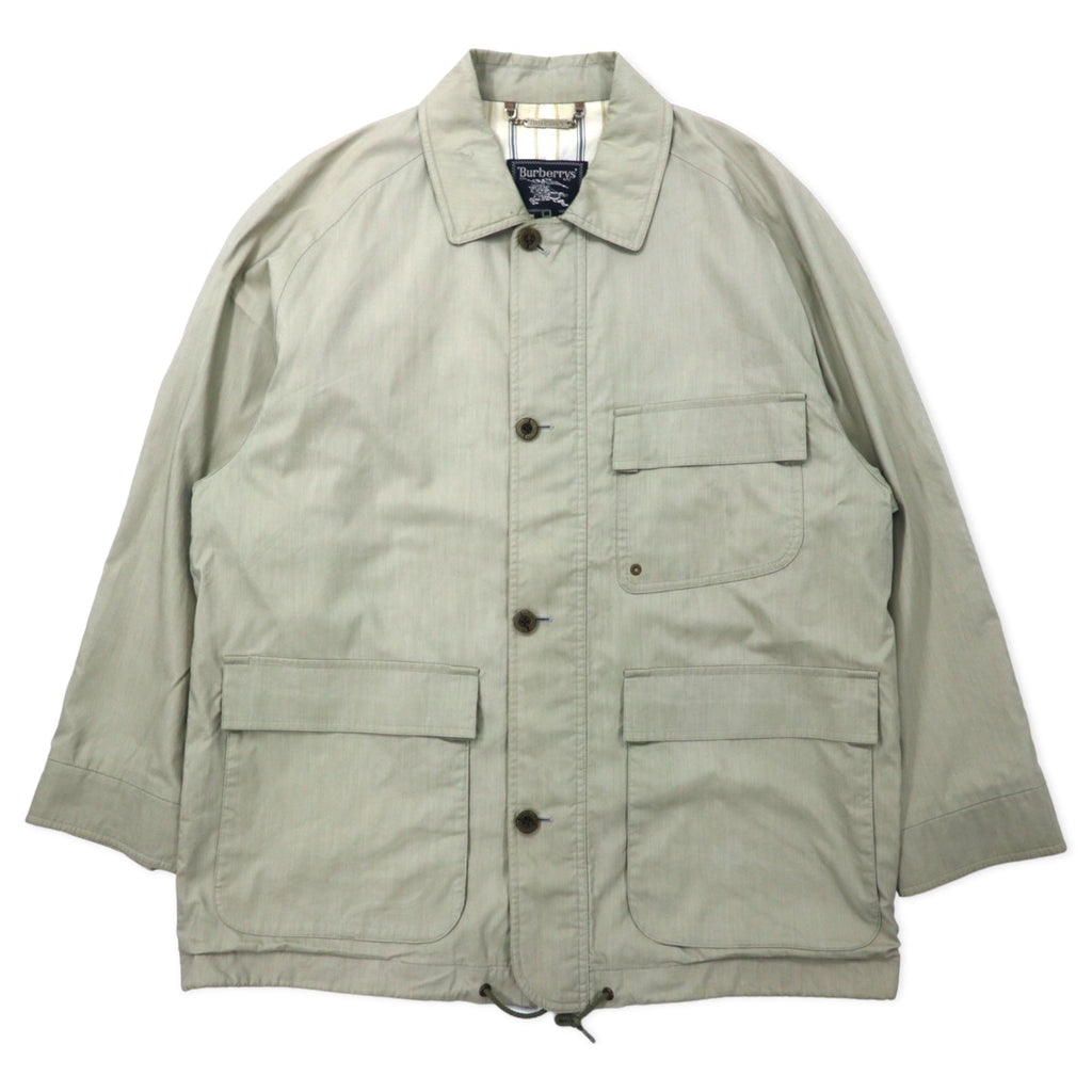 Burberrys Old Half Coat Cappotto monopetto M Beige Cotone Coulisse