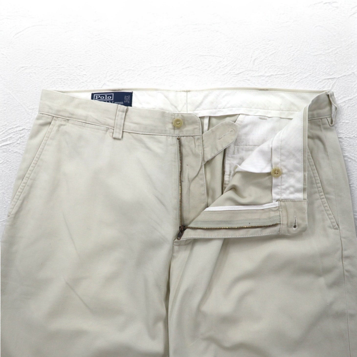 Polo by Ralph Lauren anni '90 Polo Chino pantaloni chino larghi L beige PRESTON PANT