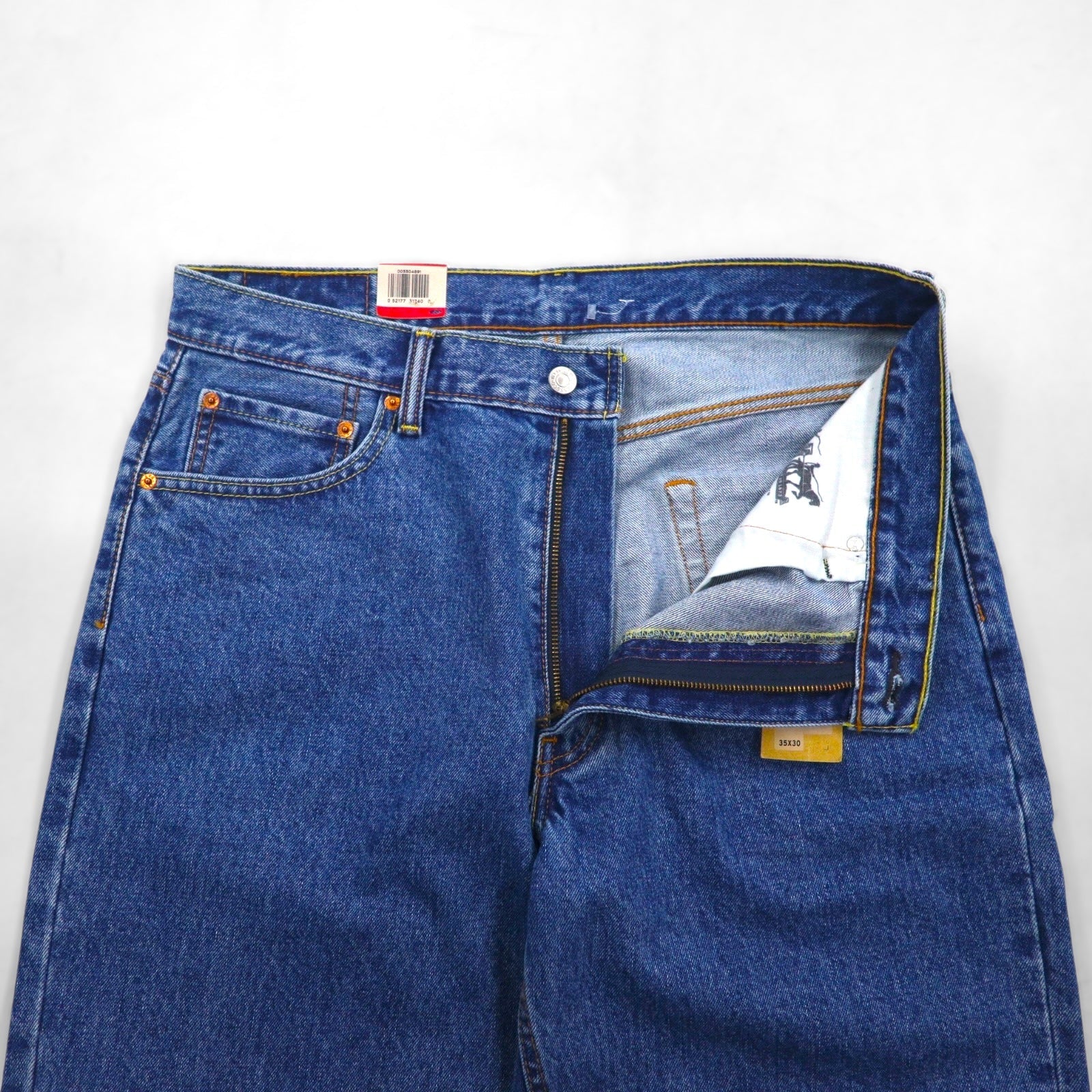 Levi's 550 バギー リラックスフィット デニムパンツ ジーンズ L インディゴ RELAXED FIT JEANS MEDIUM STONEWASH 00550-4891 未使用品