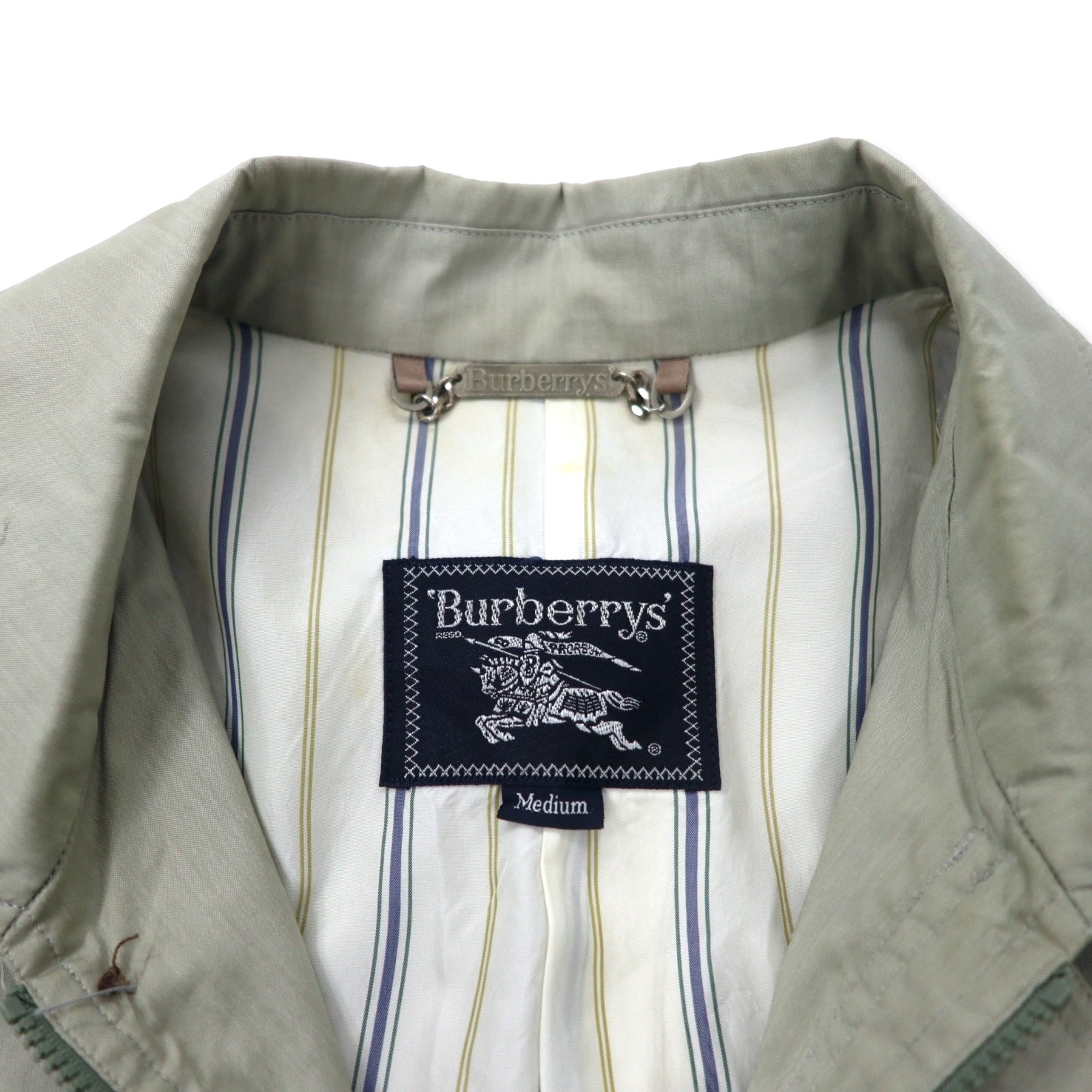 Burberrys Old Half Coat Cappotto monopetto M Beige Cotone Coulisse