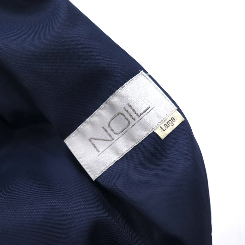 NOIL ダブルブレスト トレンチコート L ネイビー ウール ベルト付き