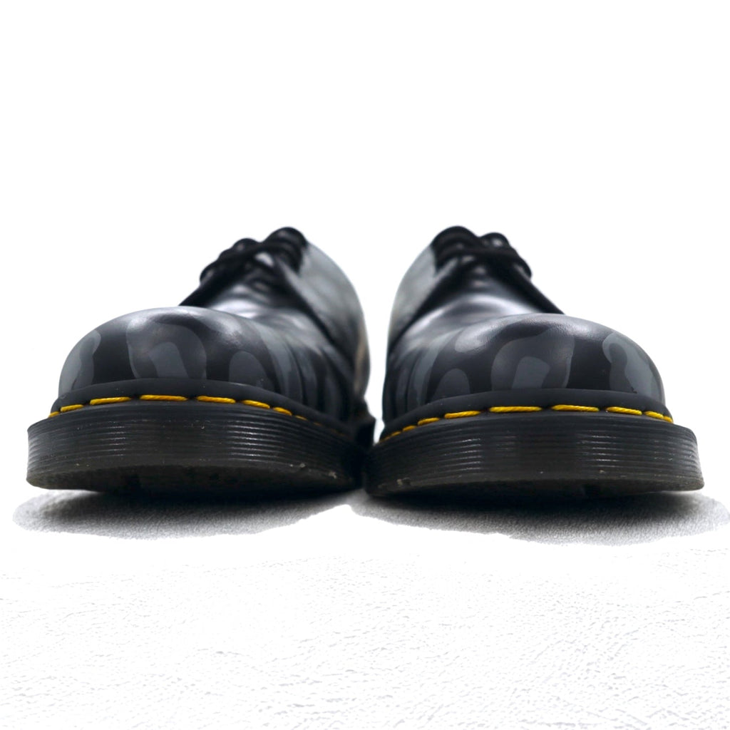 Dr. Martens Teschio Stampa Leopardata Oxford 3 Fori Scarpe Eleganti 28 cm Pelle Skull Leopard Print Oxfords 27686