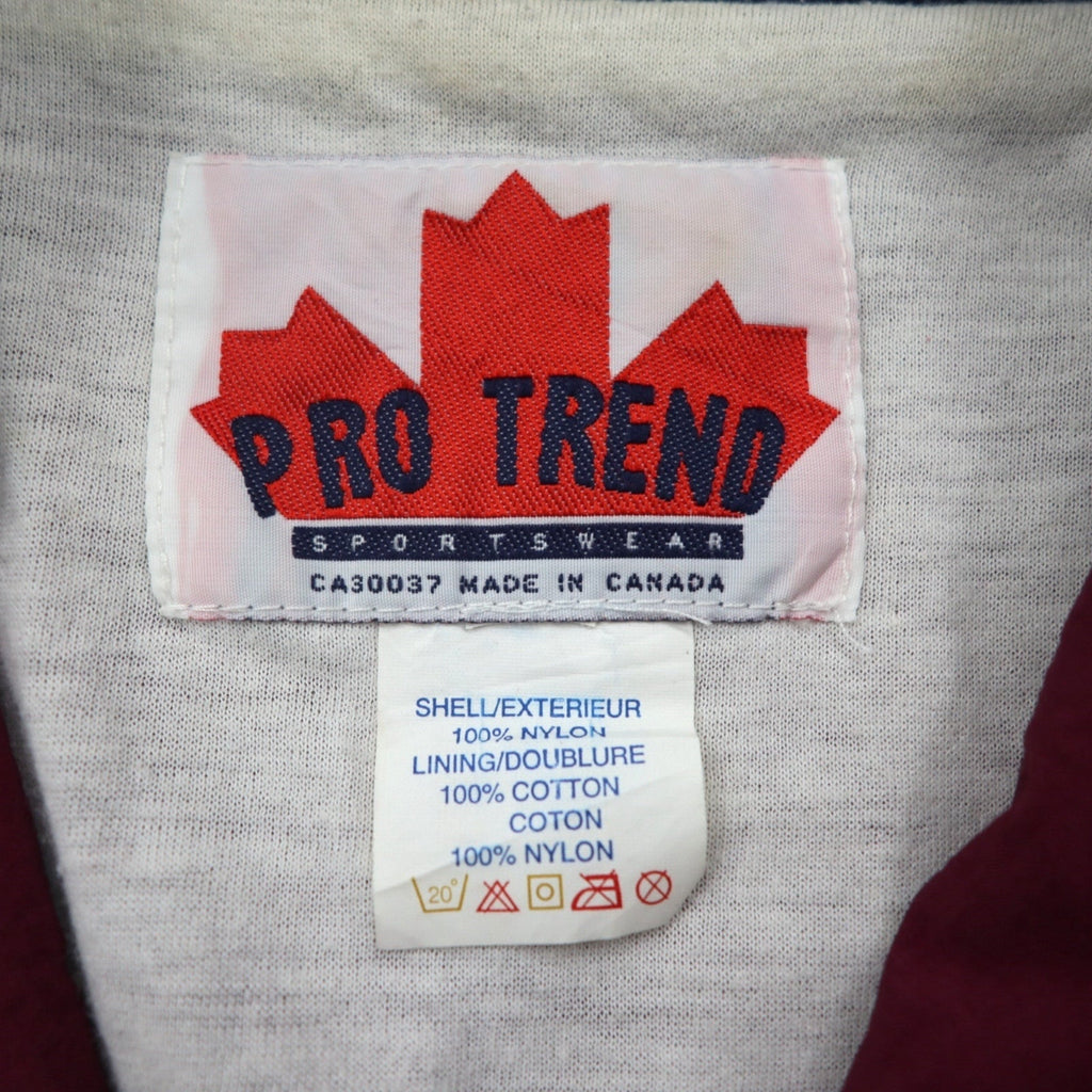 90s Canada Vintage Sport Jacket 90年代 カナダ製 ナイロンジャケット ジャージ XL カラーブロック PRO TREND