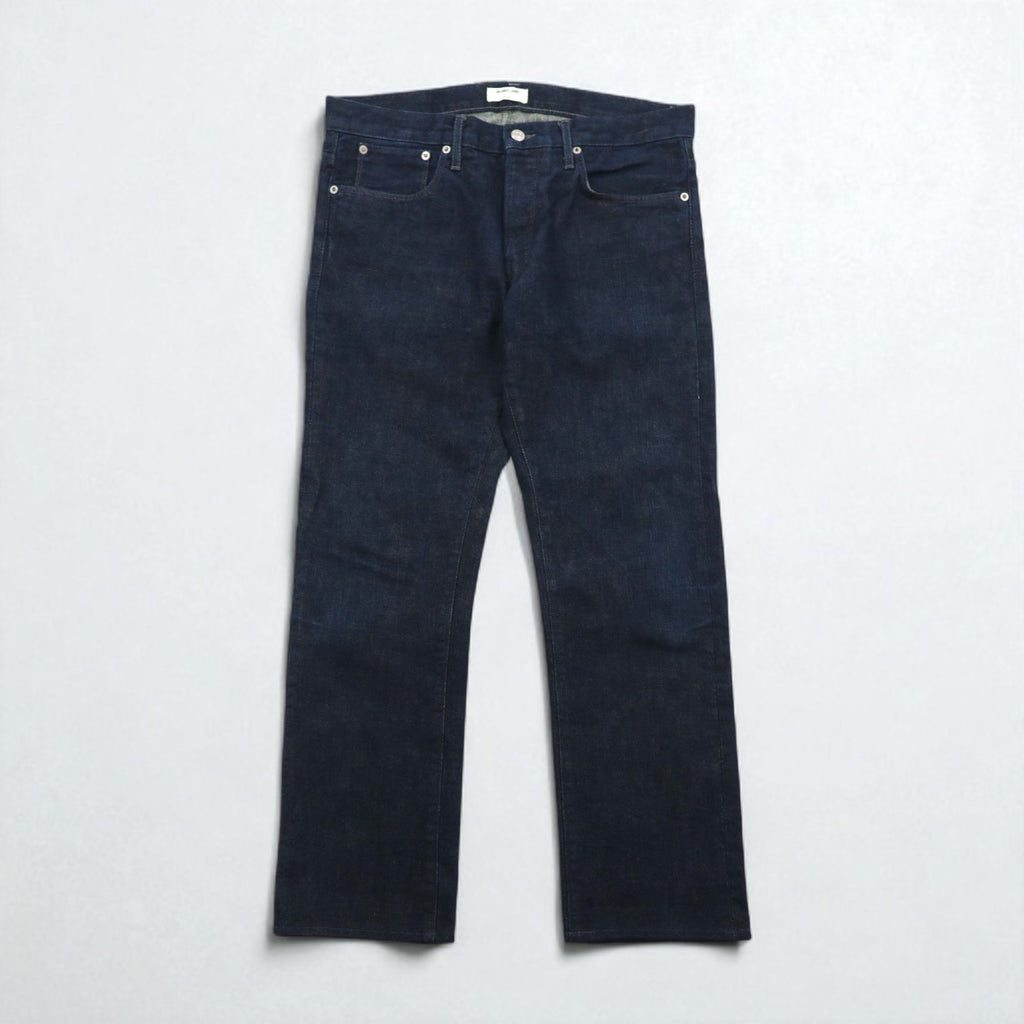HELMUT LANG USA製 リジッド デニムパンツ M インディゴ ブルー ボタンフライ 706HM225