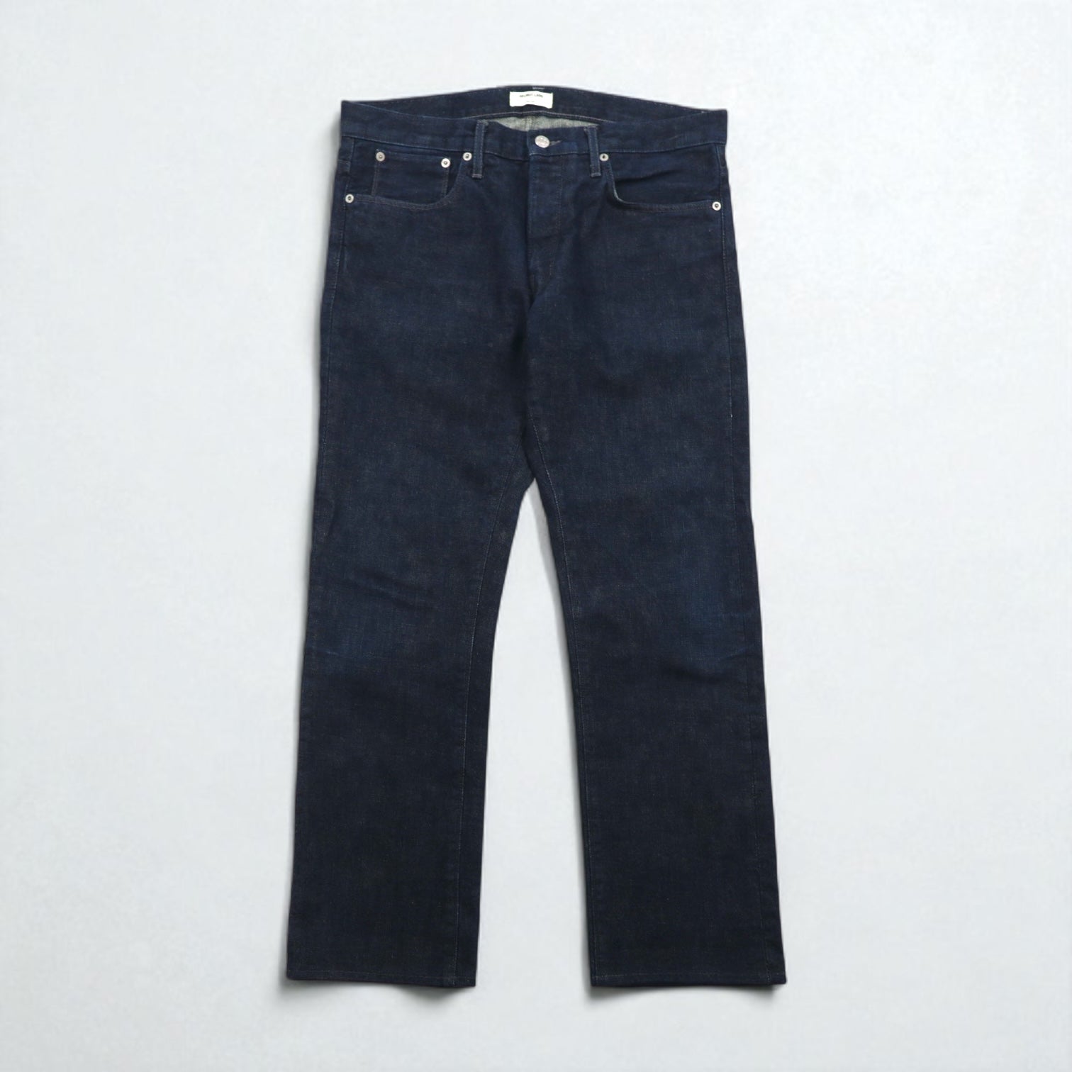 HELMUT LANG USA製 リジッド デニムパンツ M インディゴ ブルー ボタンフライ 706HM225