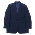 Christian Dior MONSIEUR Giacca sartoriale vecchia 2 bottoni L Blu scuro Lana d'agnello Ricamo logo monoposto Made in Japan