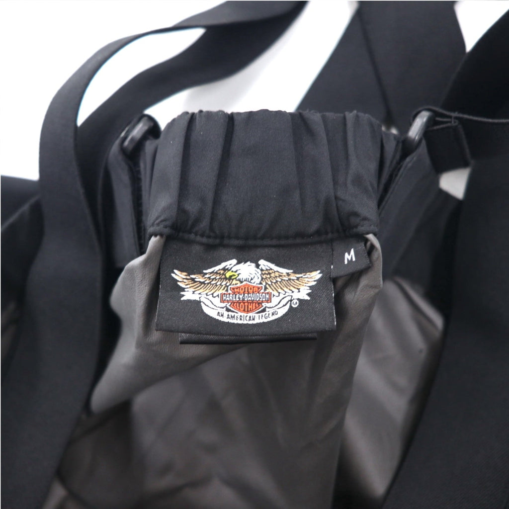 HARLEY DAVIDSON ゴアテックス GORE-TEX ビブ オーバーオール サスペンダー パンツ レインスーツ M ブラック 防水