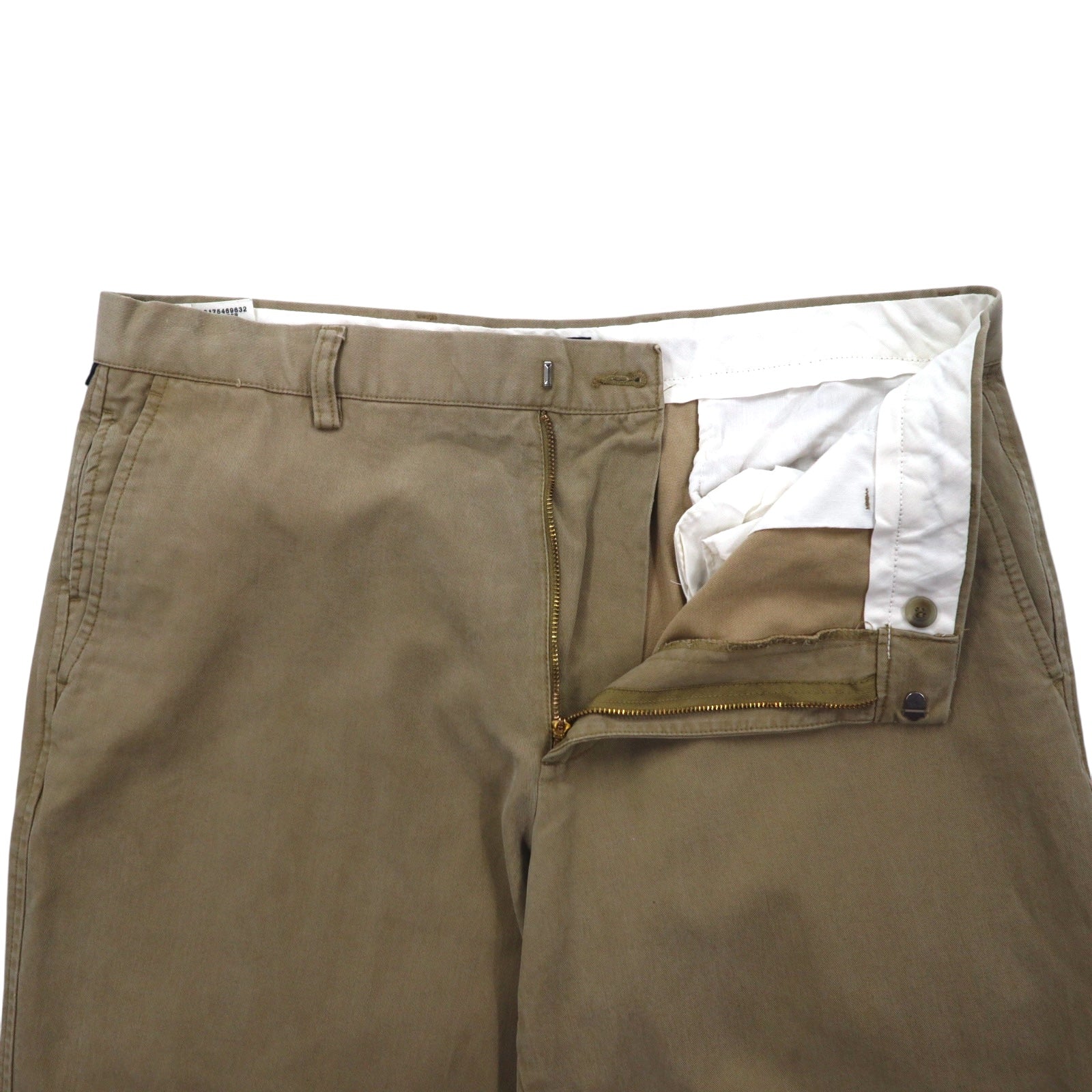 DOCKERS (Levi's) Pantaloni Chino Larghi Anni 2000 Taglia L Beige Cotone