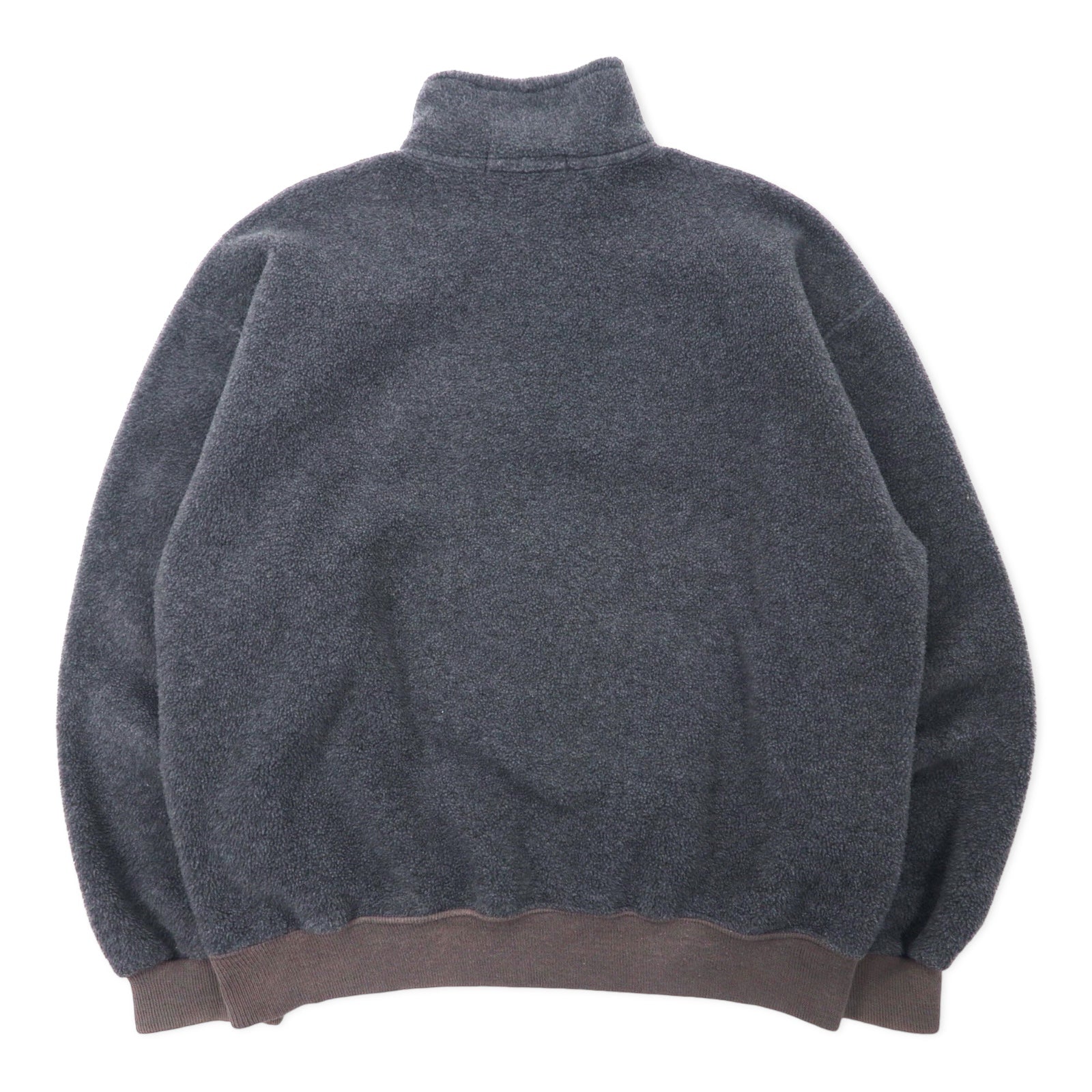 Polo by Ralph Lauren Giacca in pile con mezza zip L grigia in poliestere, prodotta in Canada