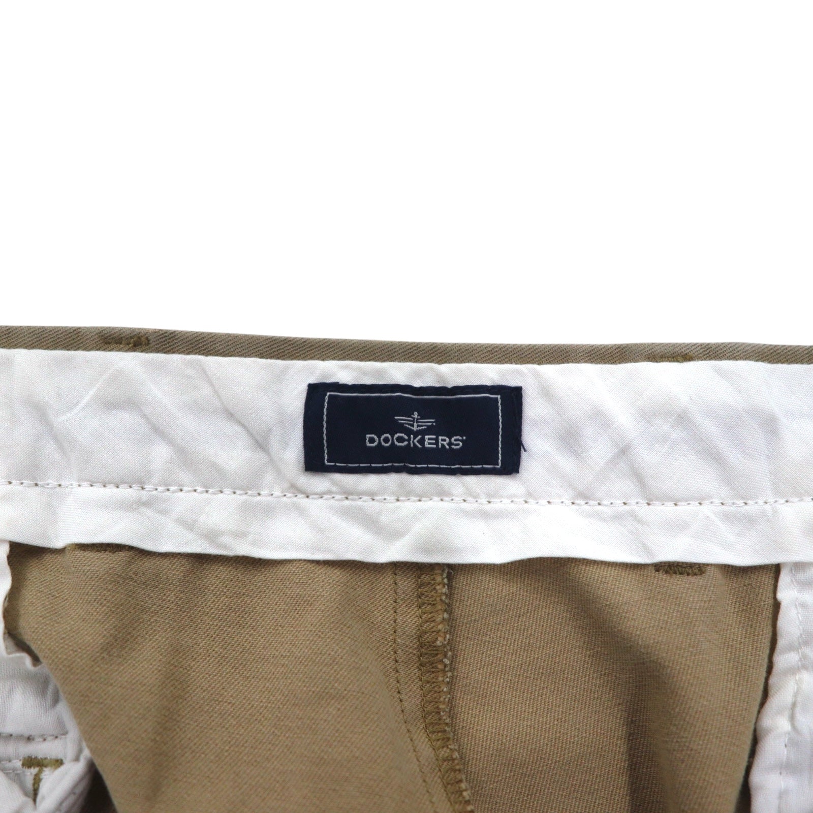 DOCKERS (Levi's) Pantaloni Chino Larghi Anni 2000 Taglia L Beige Cotone