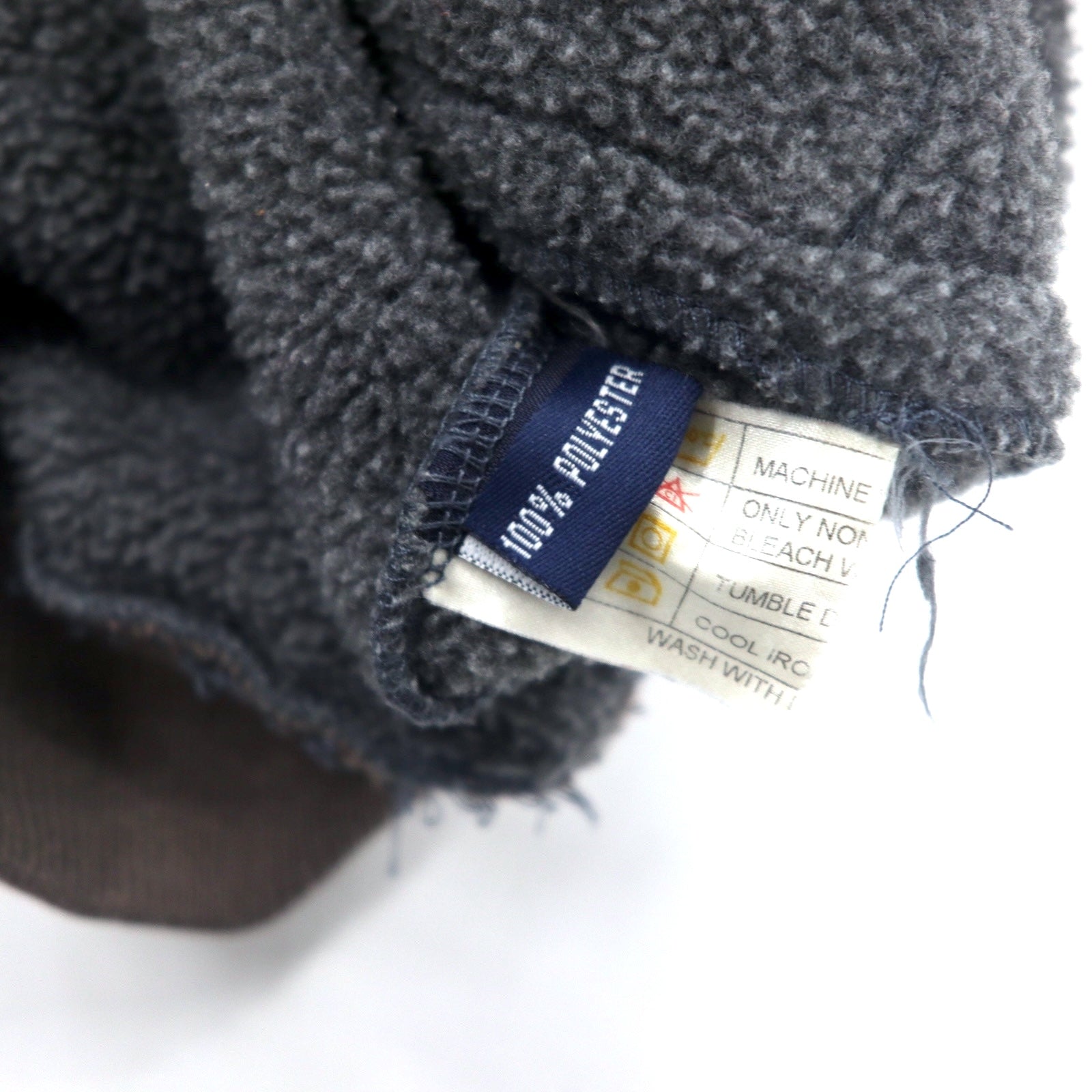 Polo by Ralph Lauren Giacca in pile con mezza zip L grigia in poliestere, prodotta in Canada
